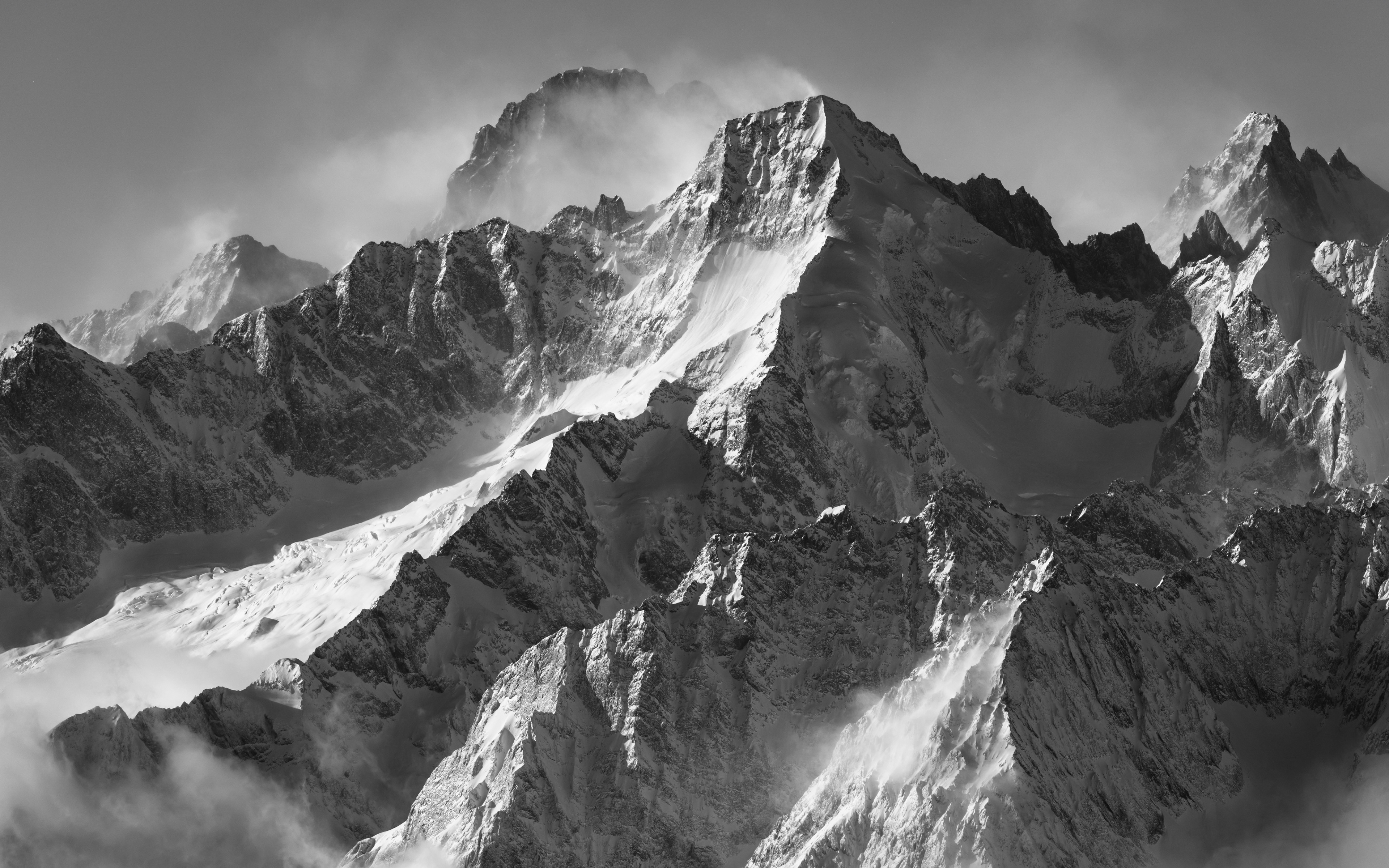 Le Mont Dolent, Grand Jorasses, Valais 