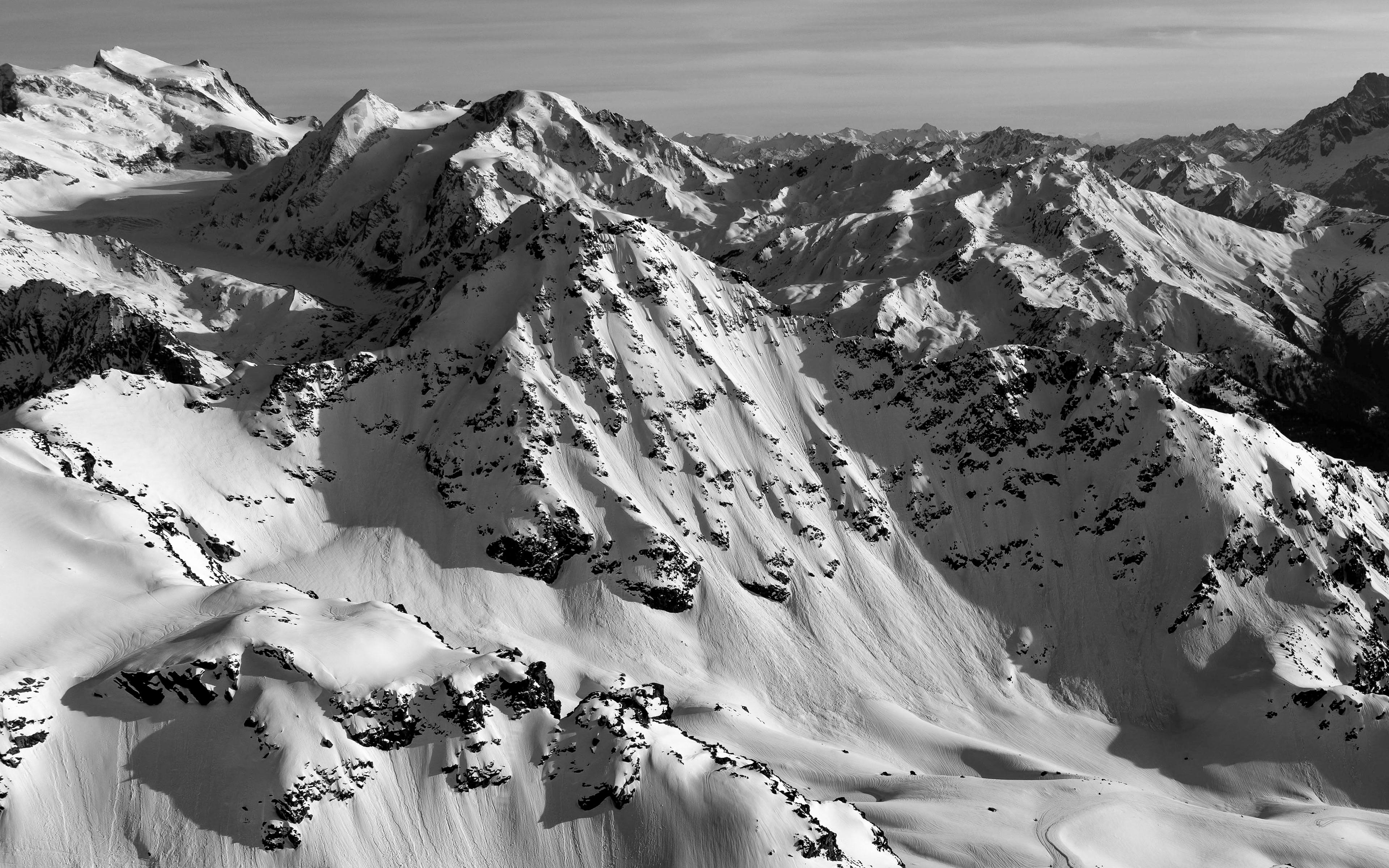 Le Bec des Rosses, Petit et Grand Combin, Verbier
