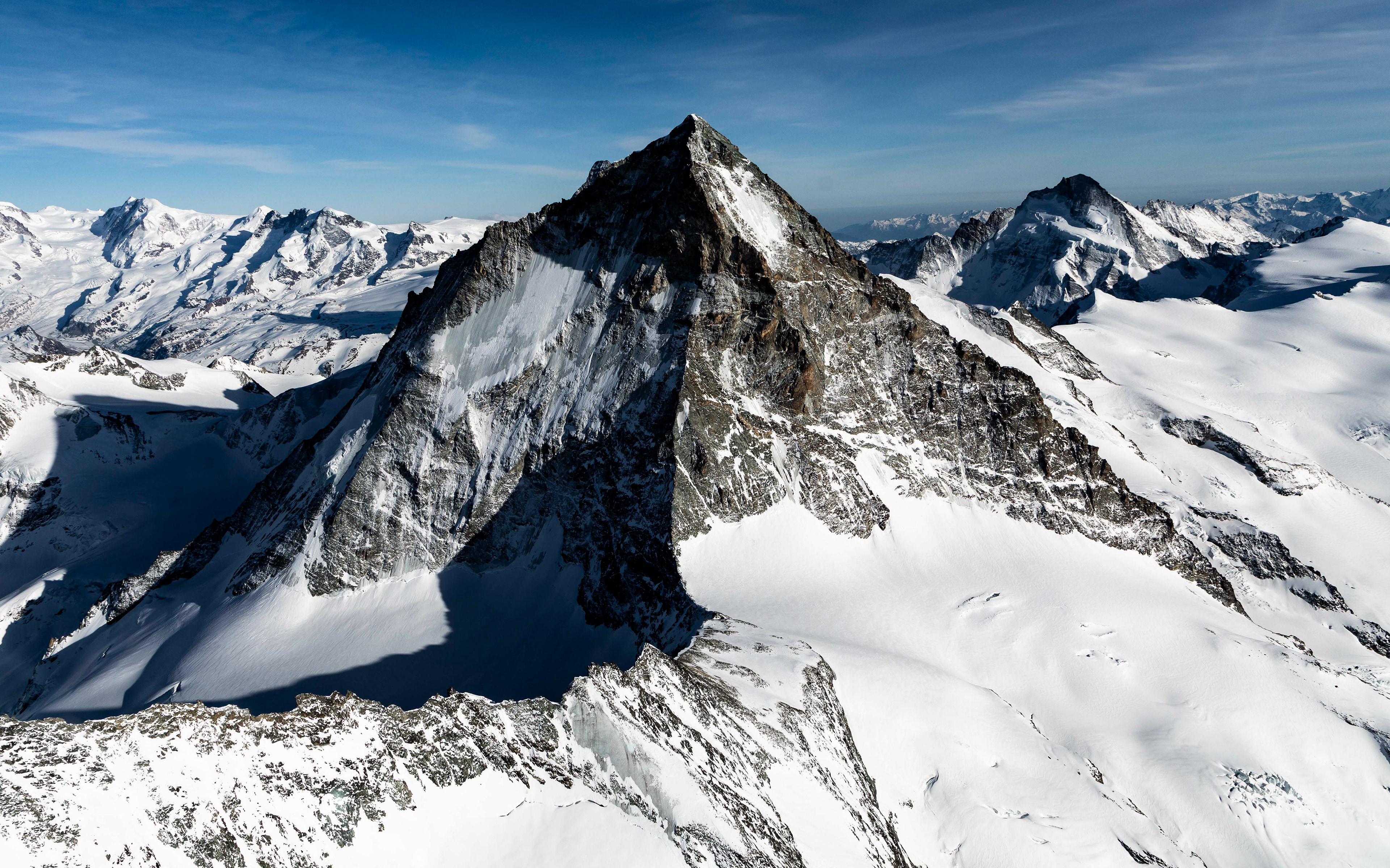 North face of the Dent Blanche, Valais, Suisse
