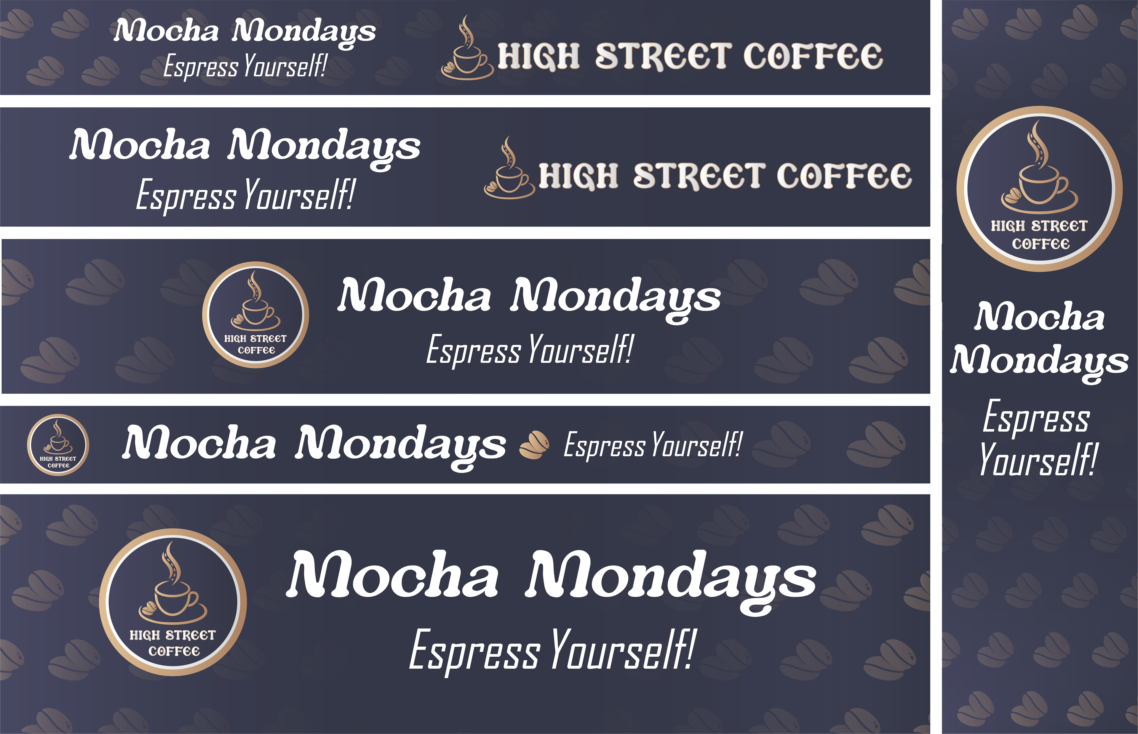 Different Display ad sizes of a single concept