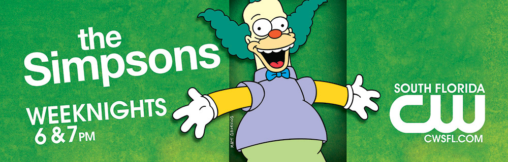 Billboard for the Broward County market to promote The Simpsons.