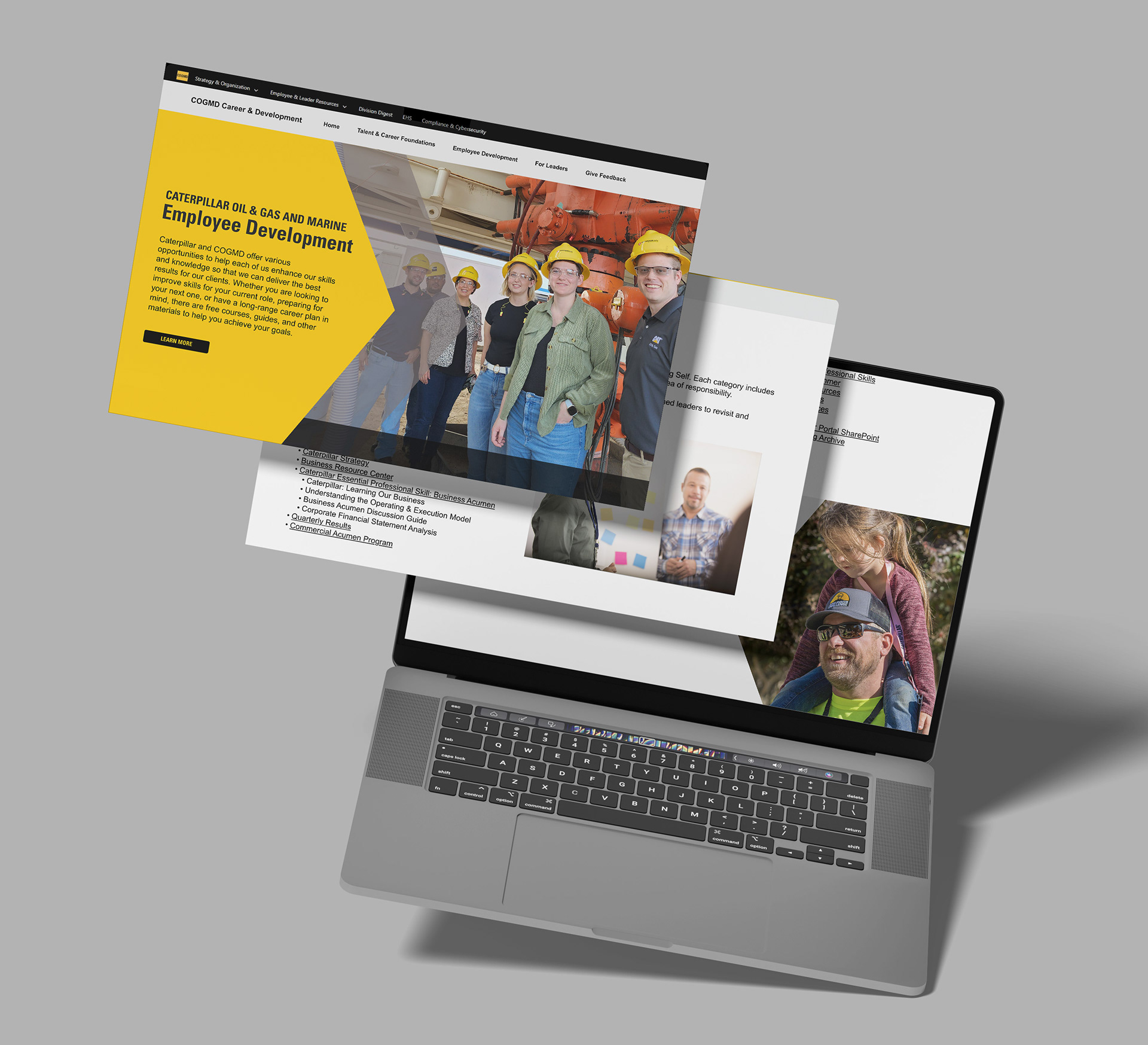 Caterpillar SharePoint Site for the Oil, Gas and Marine Division