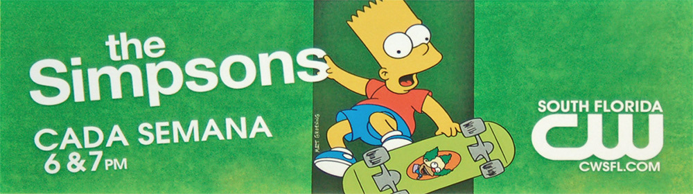 Billboard design for the Miami/Dade market to promote the Simpsons.