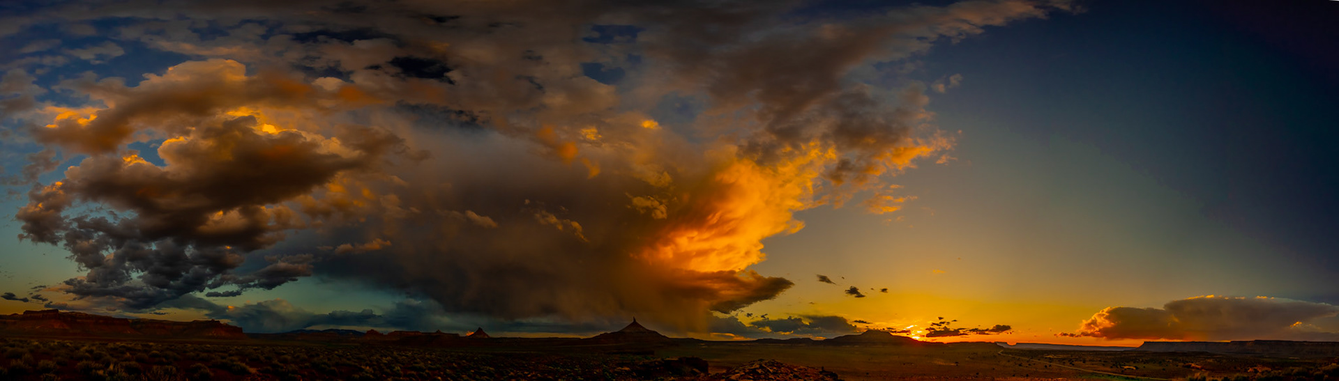 Last light of Sunset on Indian Creek And Bears Ears National Monument after the storm, Grumpyhighlander