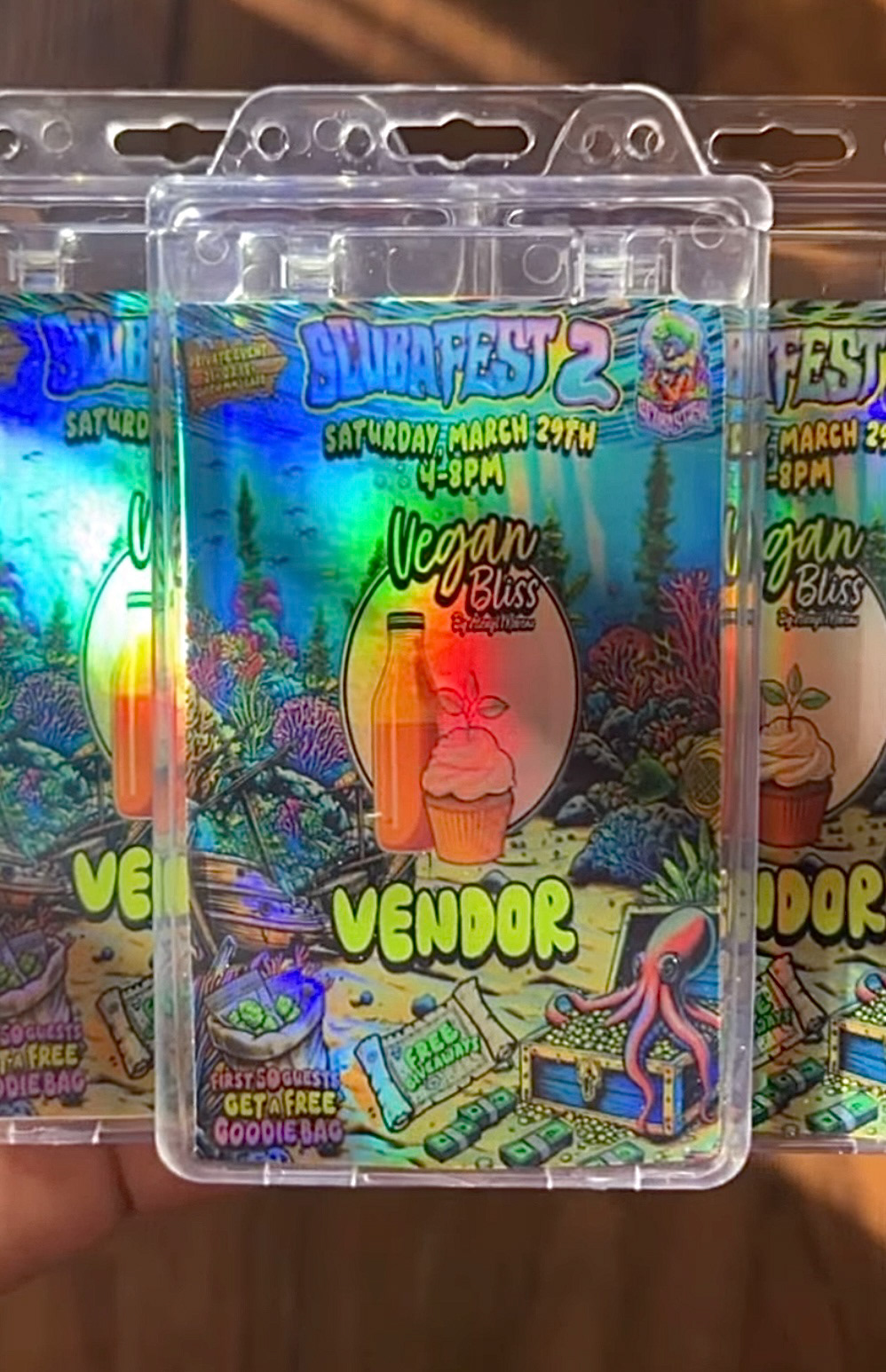 Custom Vendor Pass - derivative of the Vendor Flyer Design