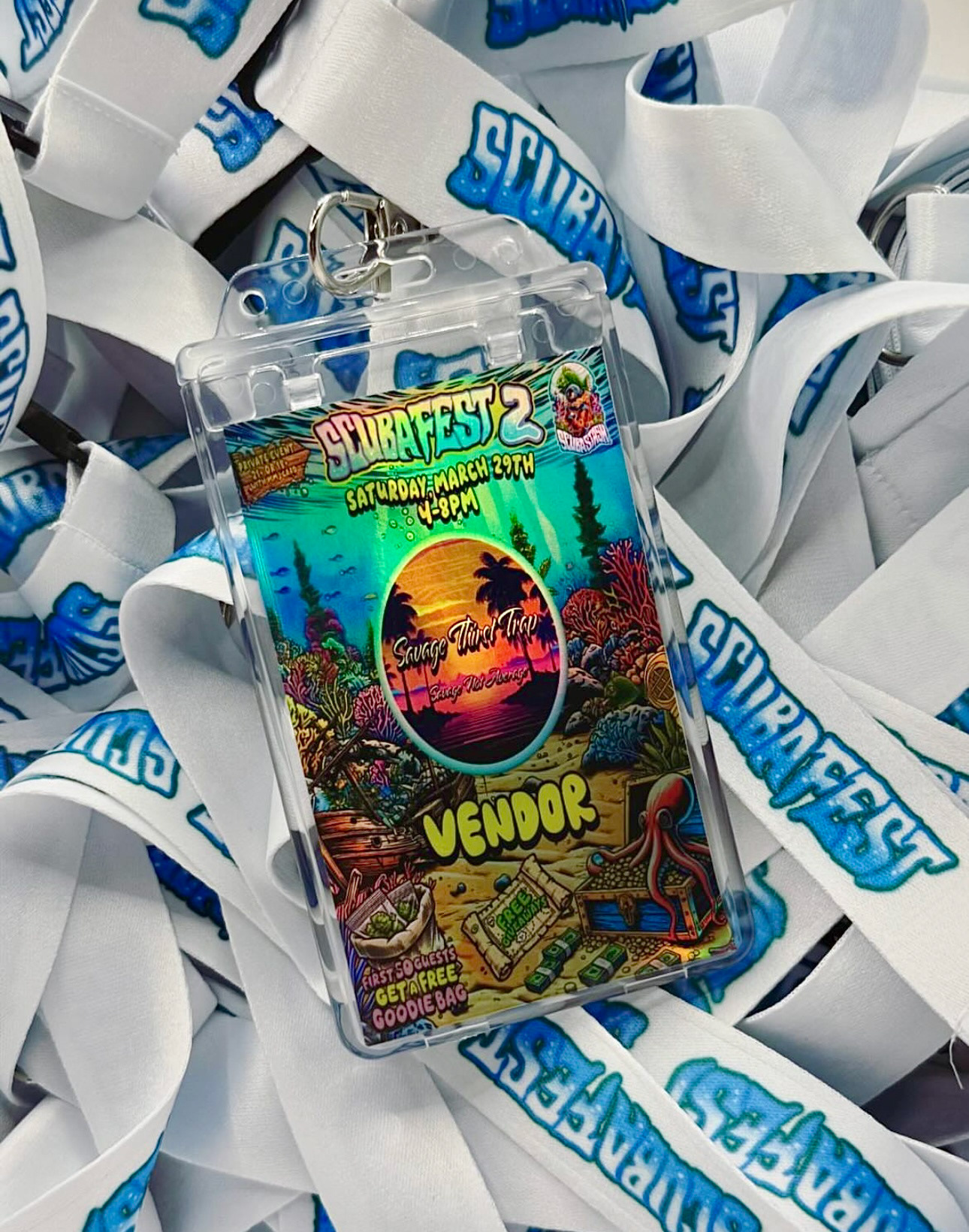 Custom Vendor Pass - derivative of the Vendor Flyer Design