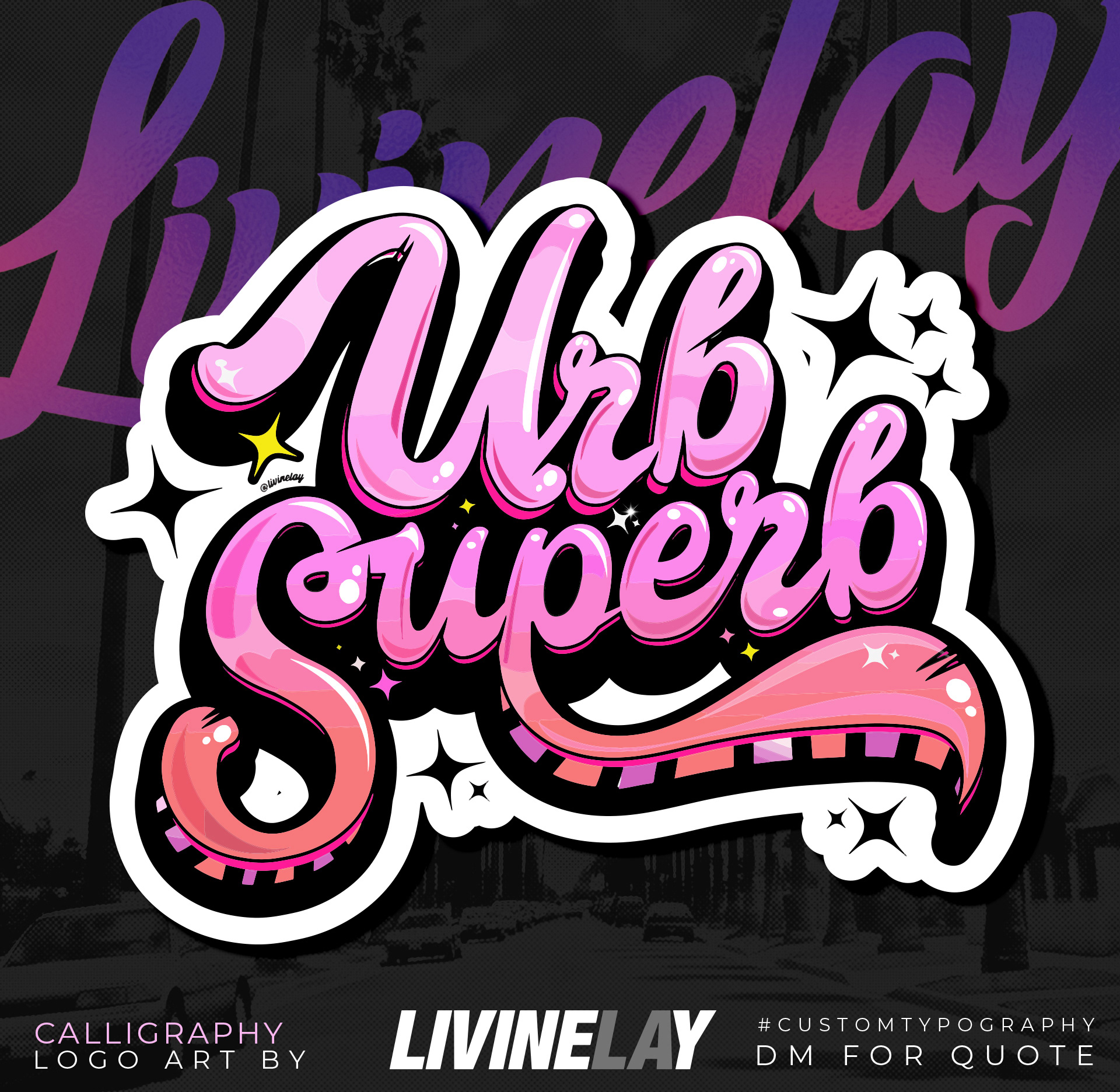 Calligraphy Text Logo