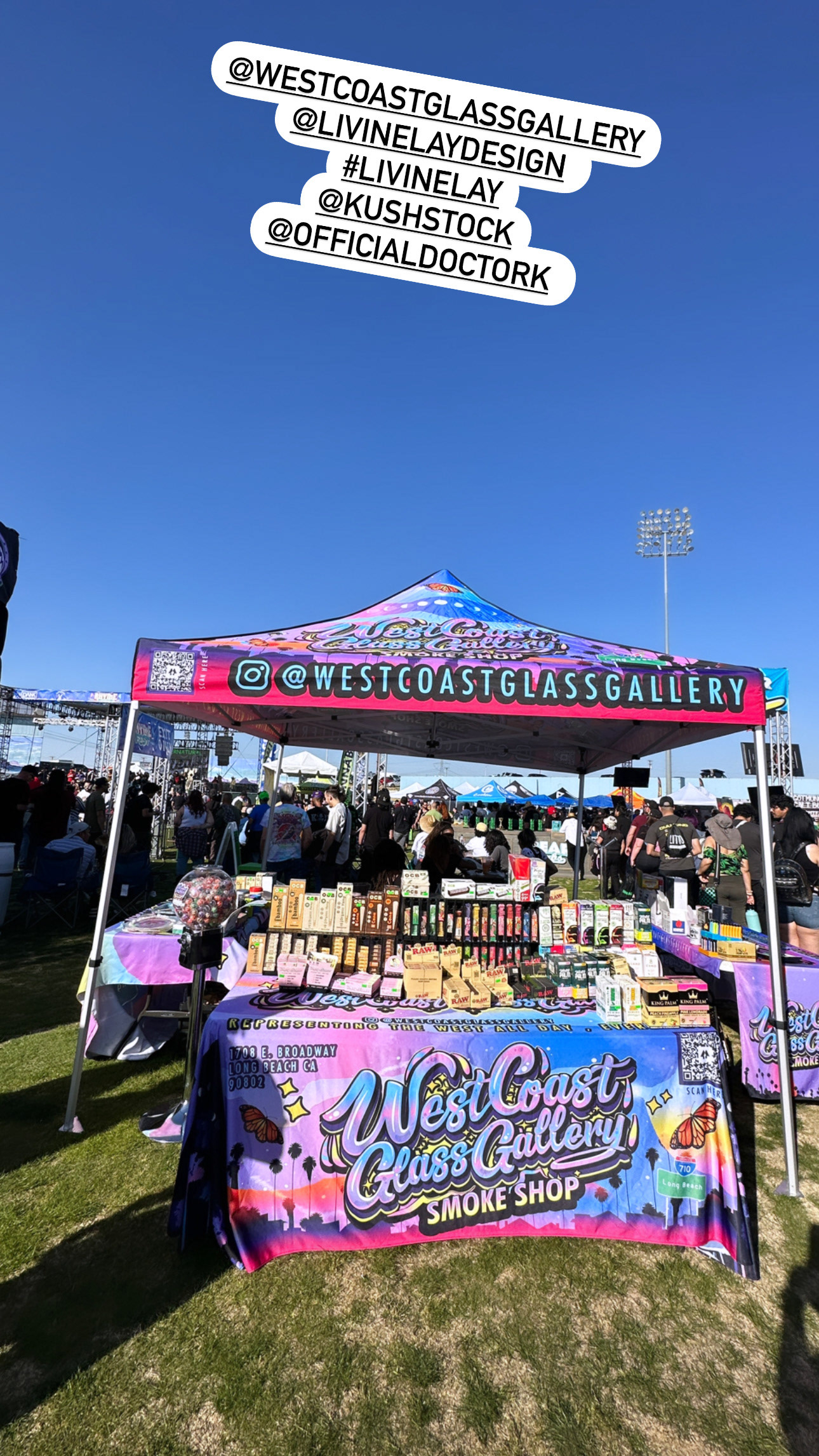 Canopy Design and Print for Westcoast Glass Gallery (one of the attendees)