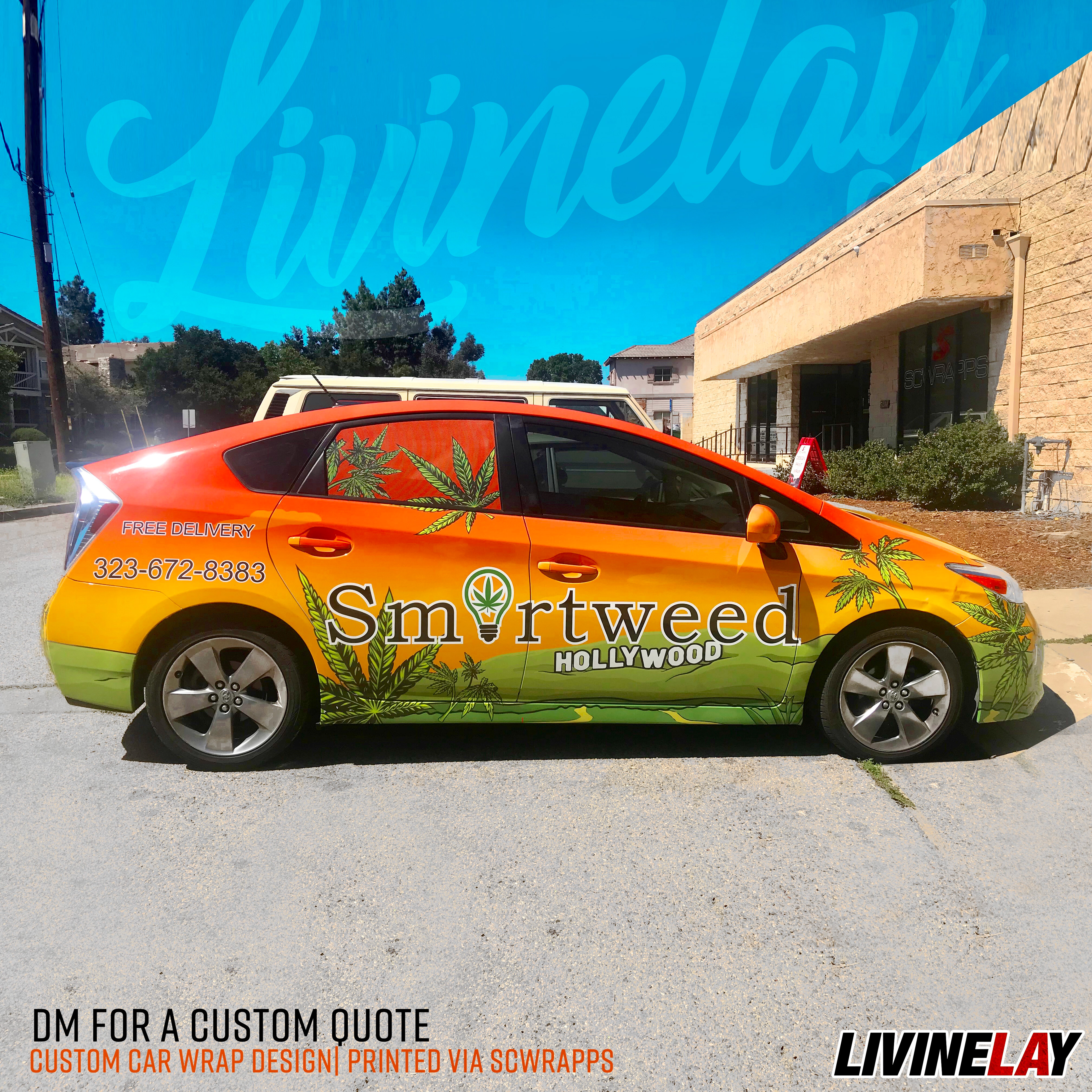 Smartweed Hollywood - Car Wrap Design, Los Angeles, CA