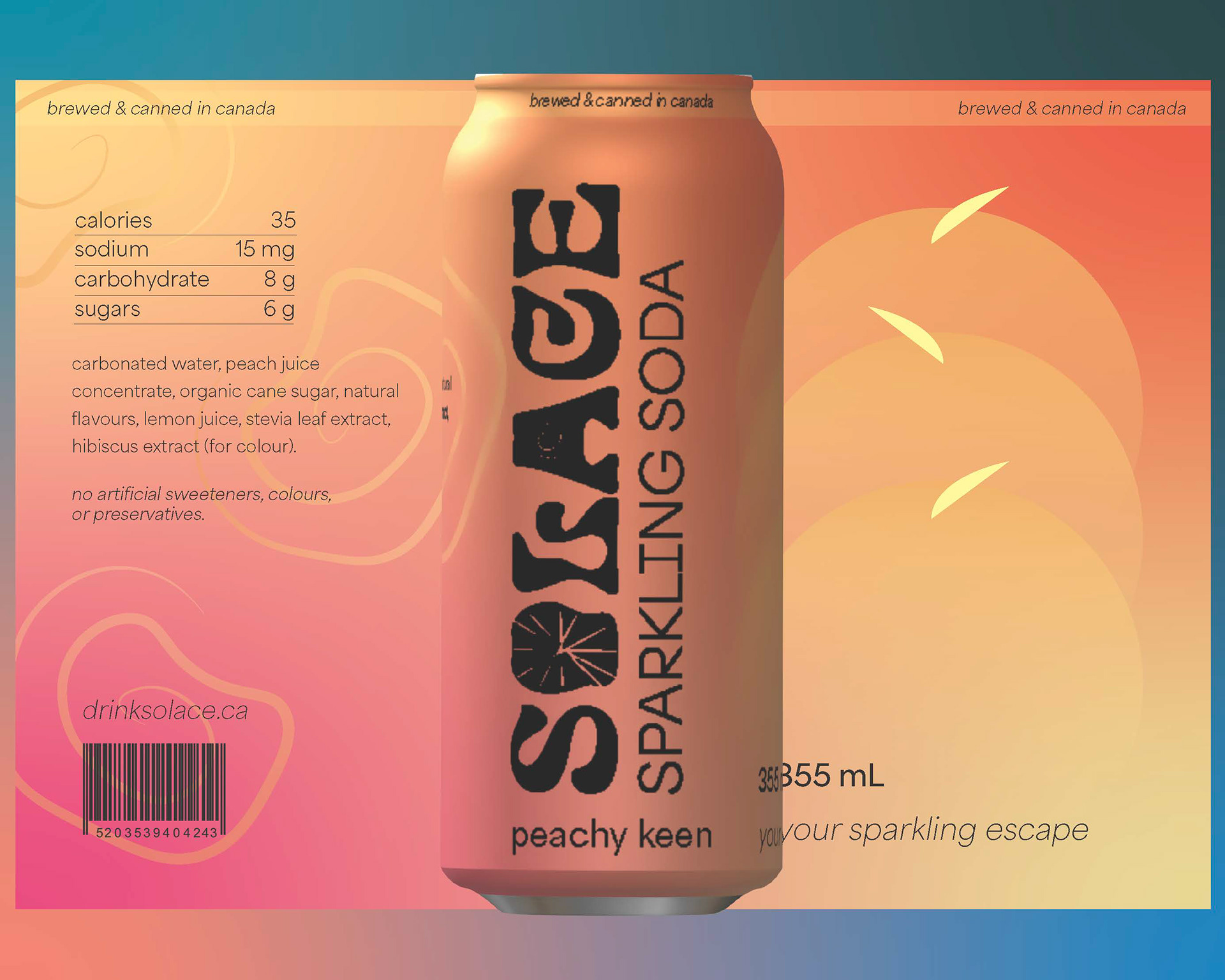 Soda Can Label Design