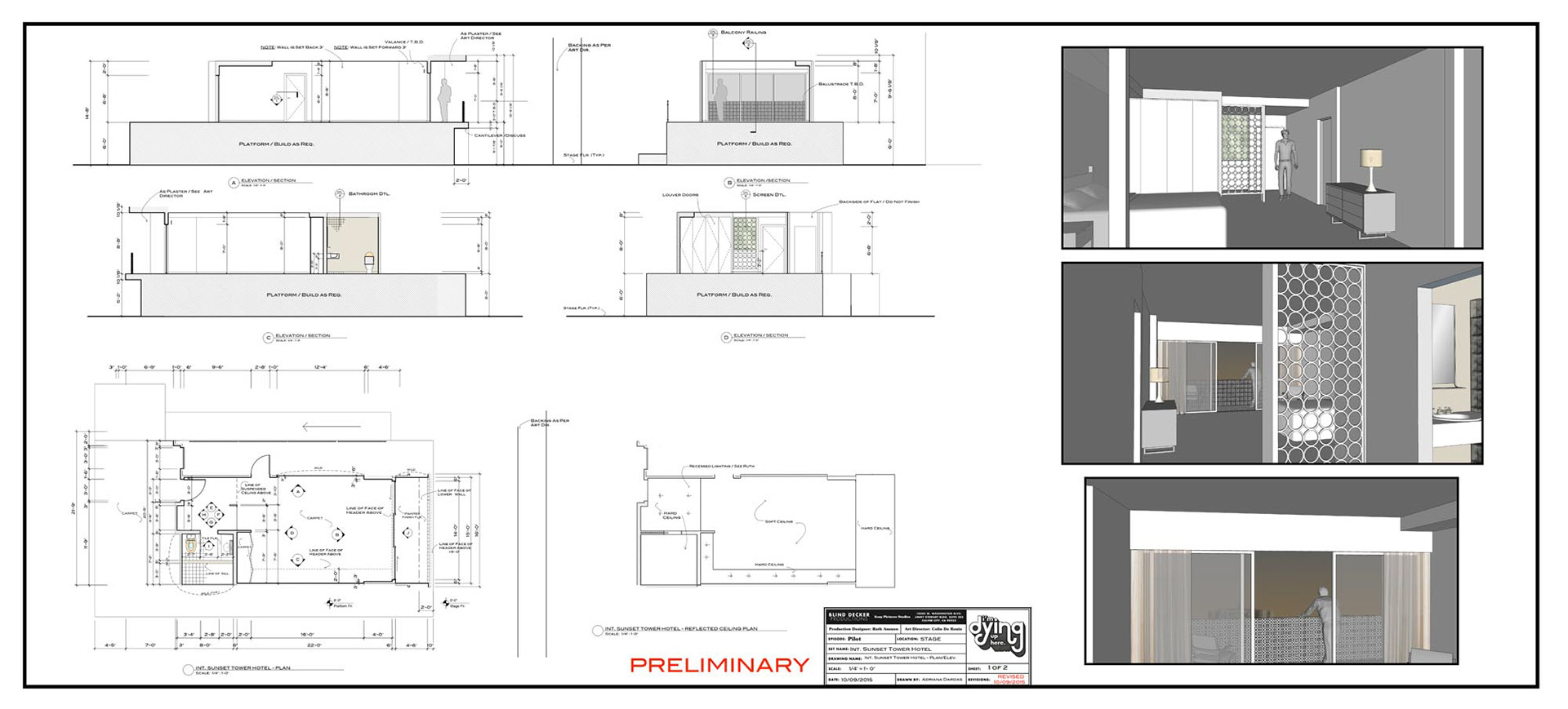 PLAN - ELEVATIONS - 3D MODEL VIEWS