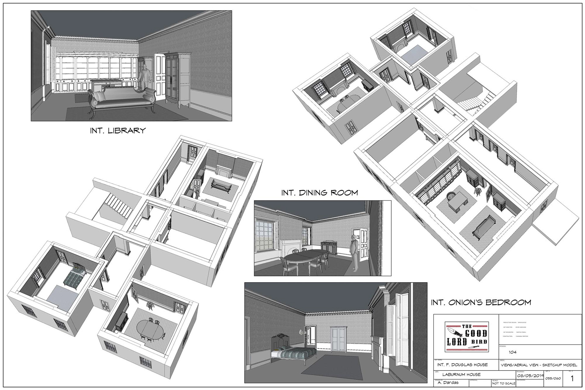 3D MODEL - AERIAL VIEWS - INTERIOR VIEWS