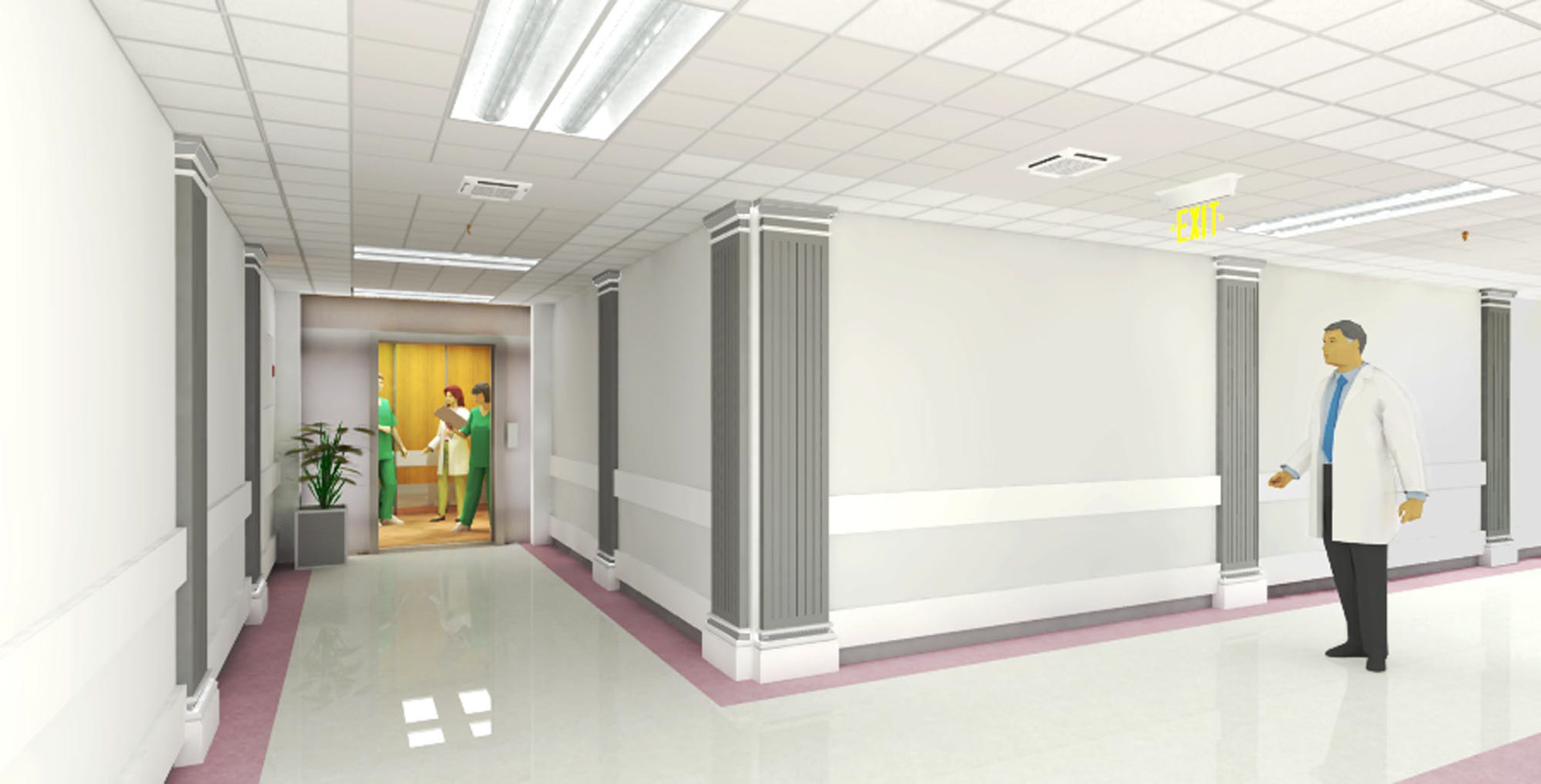 INT. JOHNS HOPKINS CHILDREN'S CENTER - HOSPITAL CORRIDOR