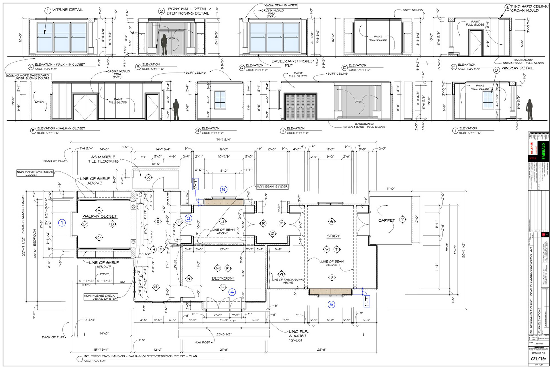 PLAN - ELEVATIONS