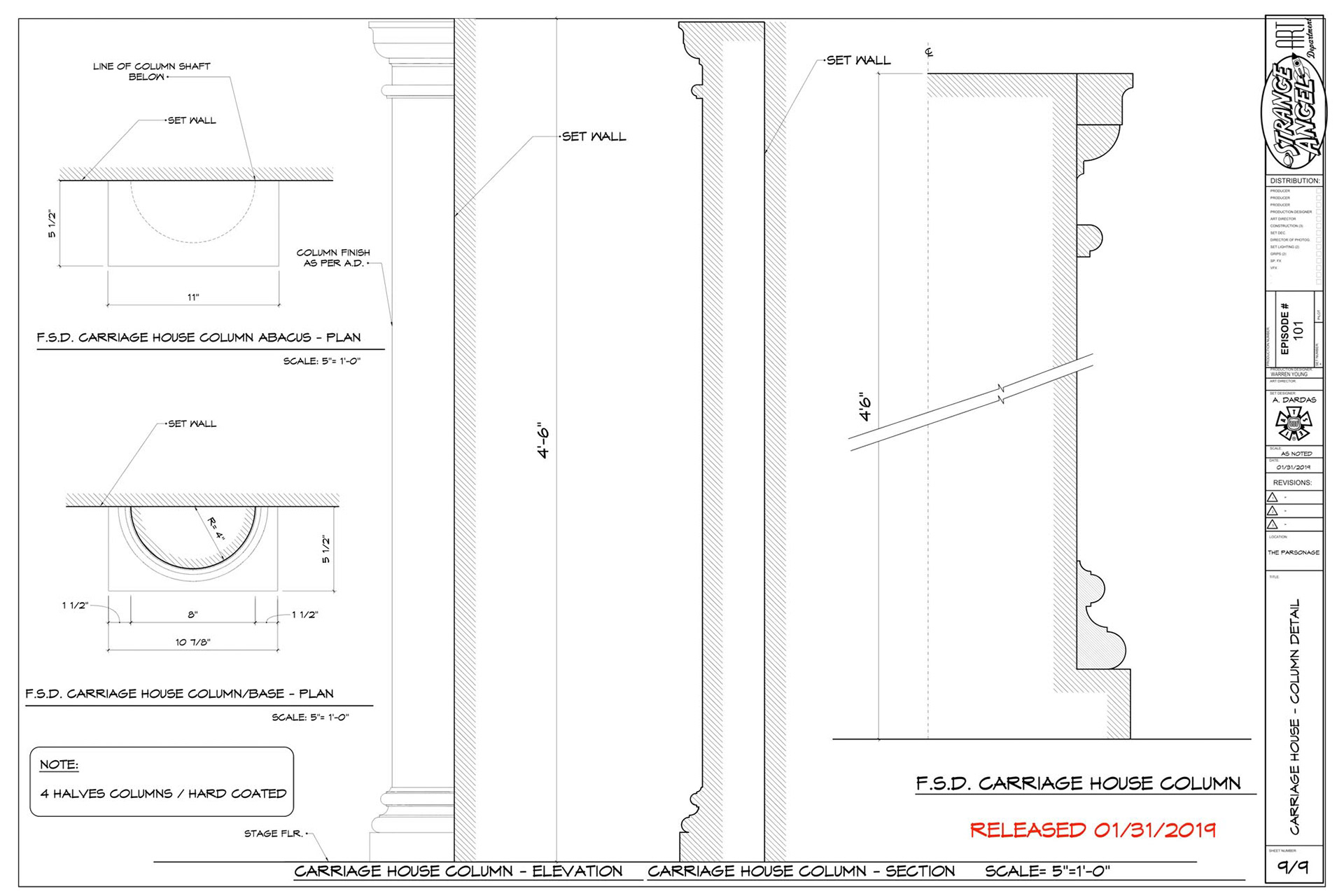 FRONT DOOR COLUMN DETAIL