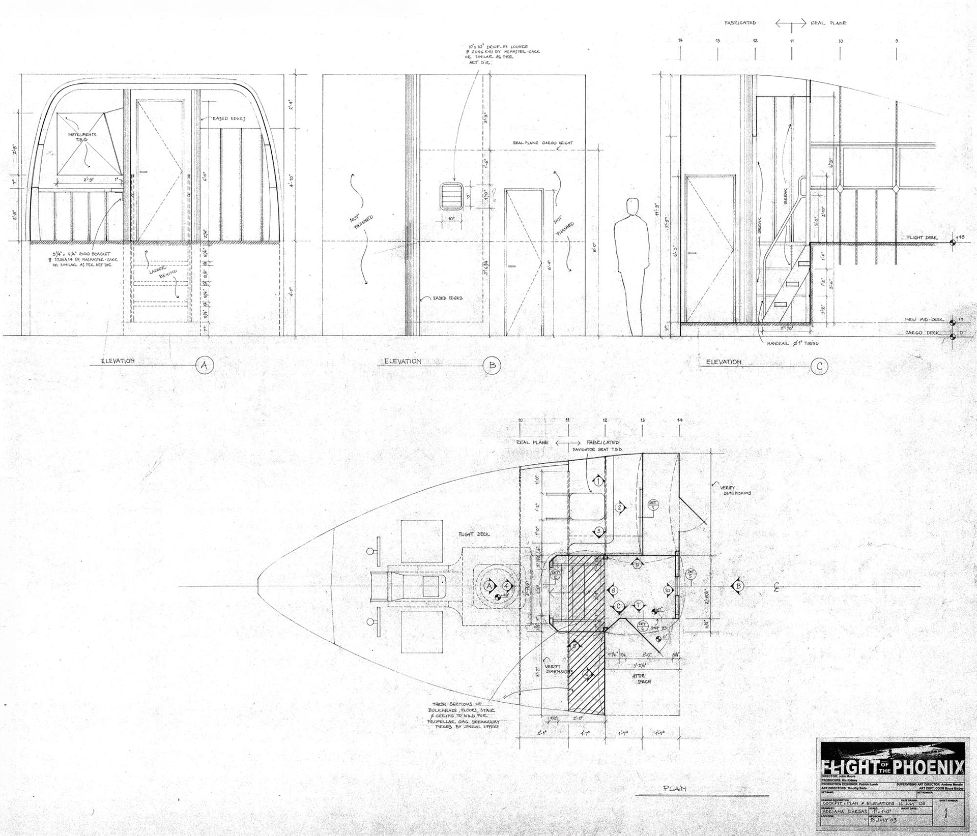 HERO PHOENIX COCKPIT - PLAN - ELEVATIONS
