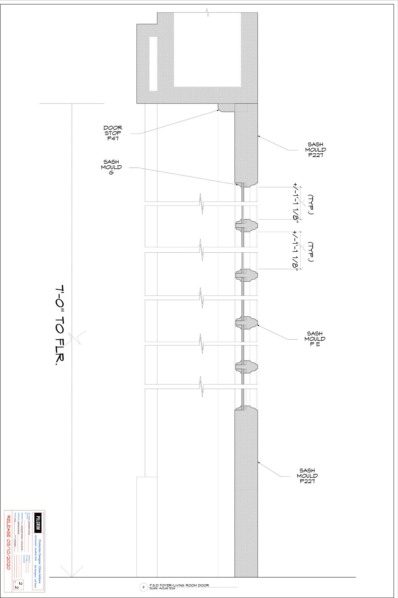 F.S.D. FOYER/LIVINGROOM DOOR