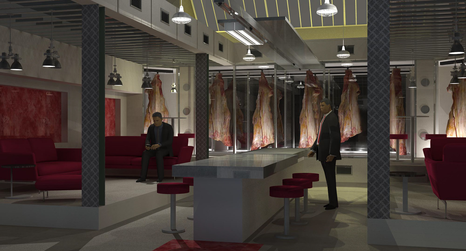 CSI: MIAMI - INT. BUTCHER'S SHOP