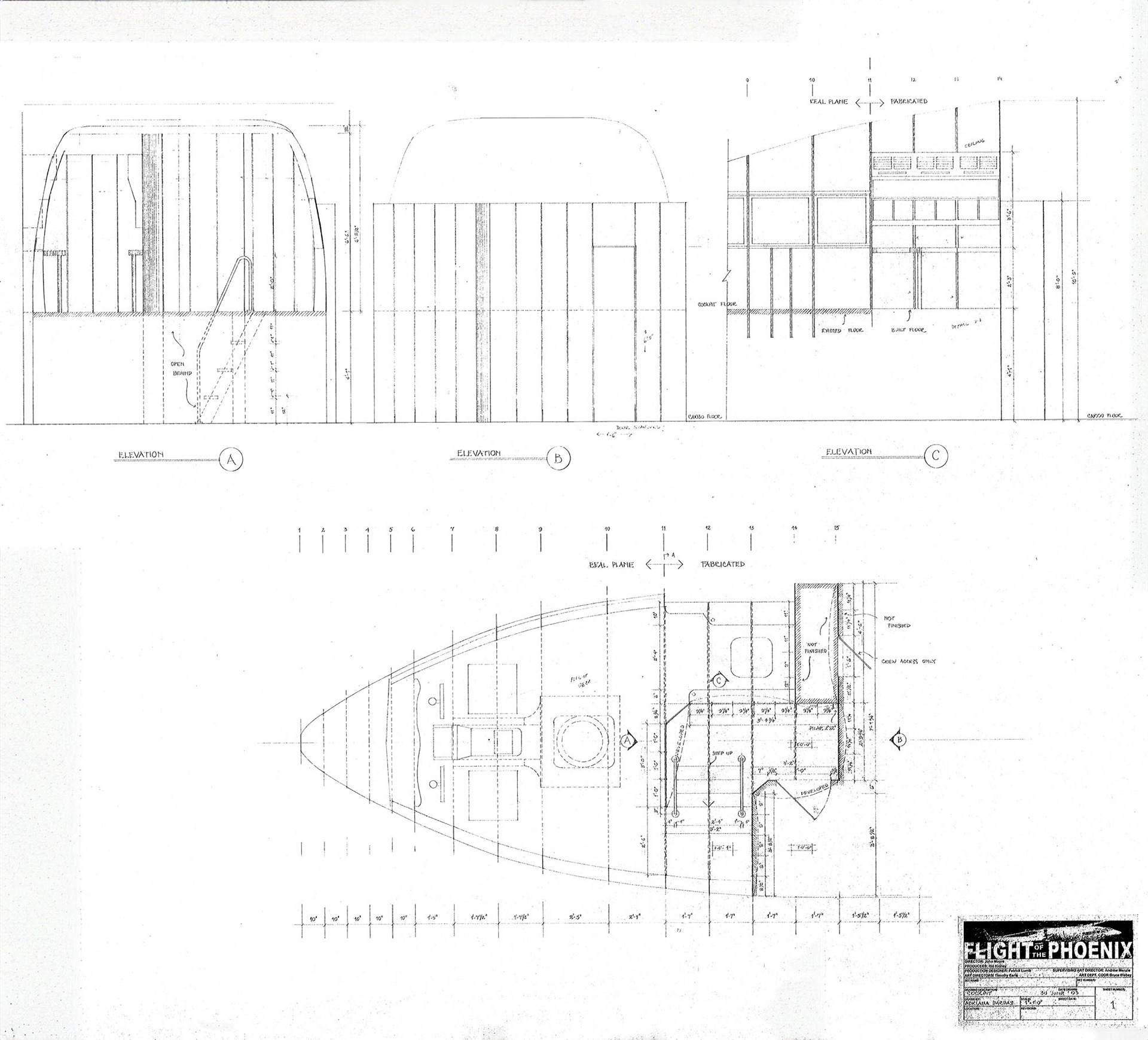 HERO PHOENIX COCKPIT - PLAN - ELEVATIONS