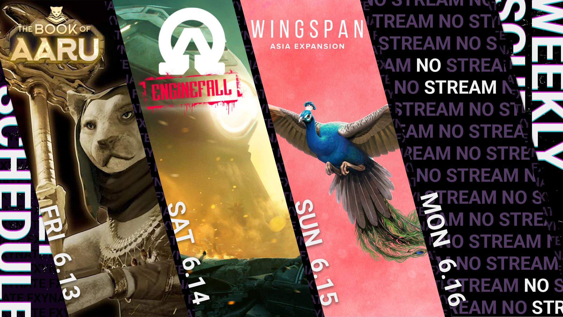 FxyNate's Weekly Schedule graphic 2024