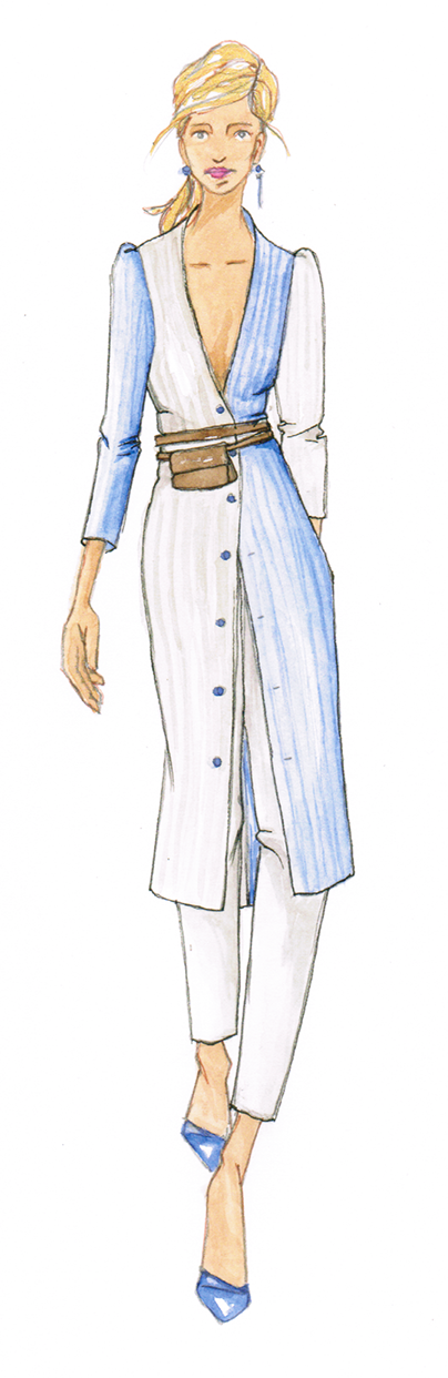 Ribbed Long Cardigan