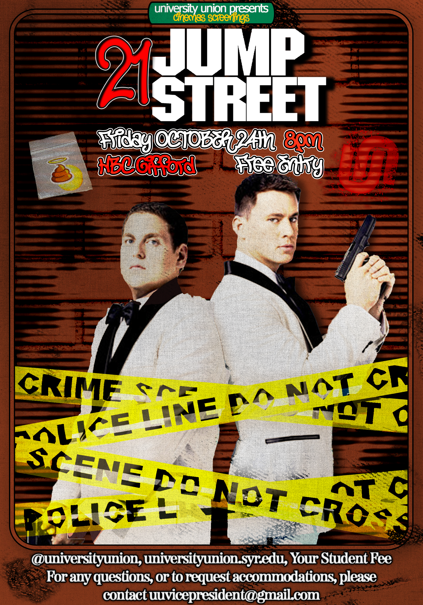 flyer for unviersity union's cinema screenings series