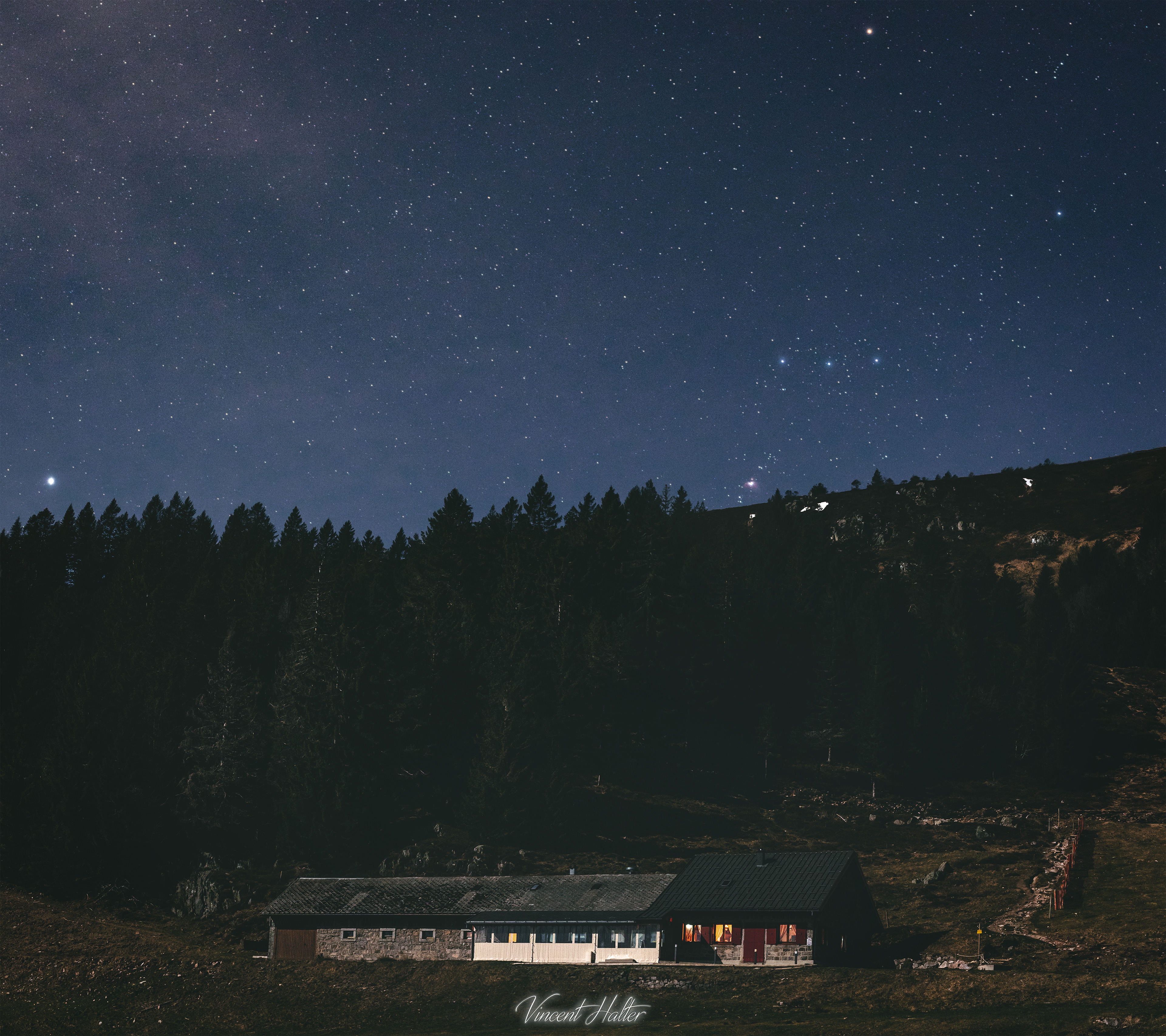 Orion le chasseur se couche