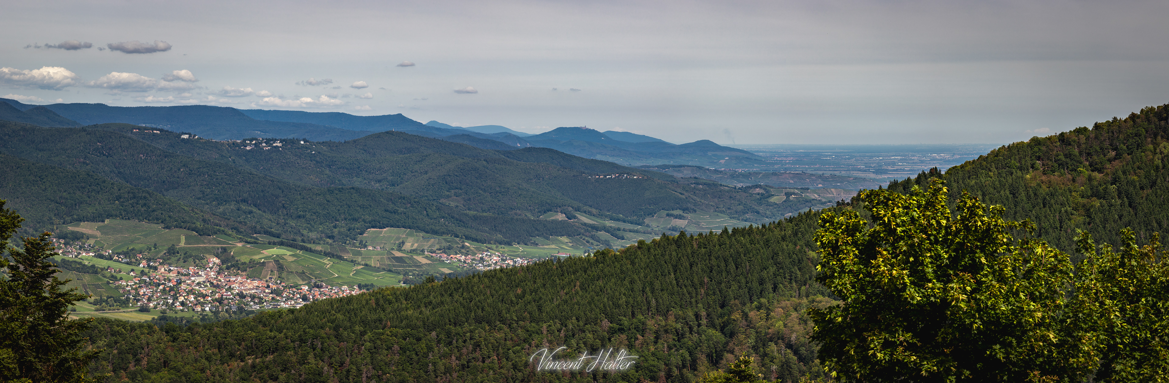 Entrée de la vallée de Munster et plaine d'Alsace
