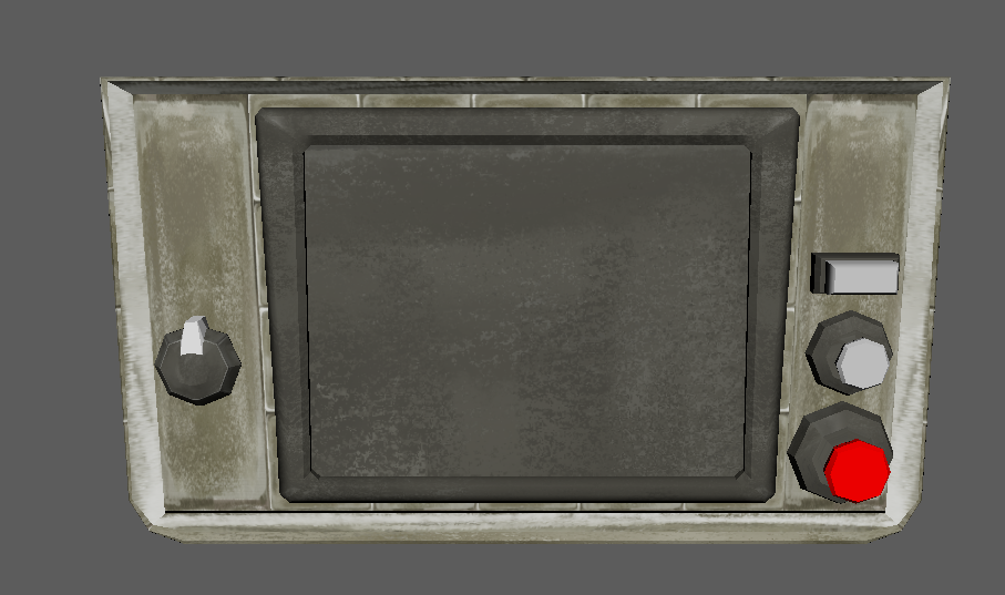 Search Protocol Console with Buttons 3D Model - Texture
