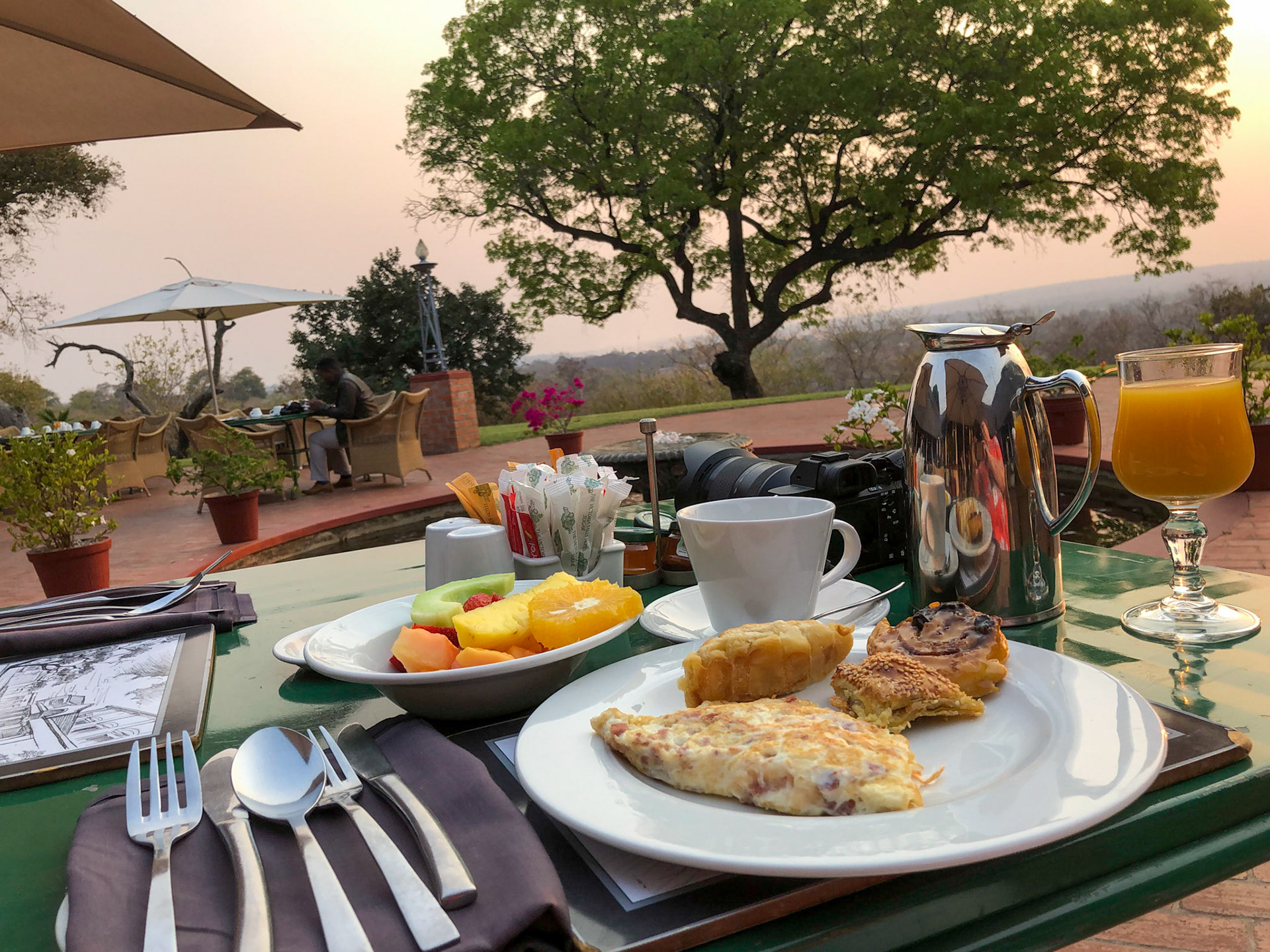 Breakfast with a view