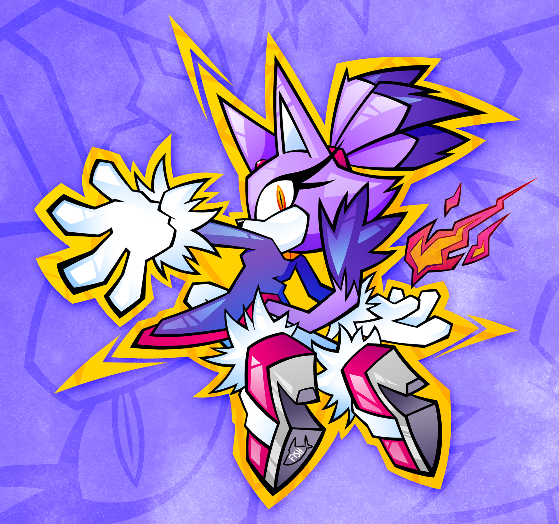 Blaze - Sonic Channel Redraw