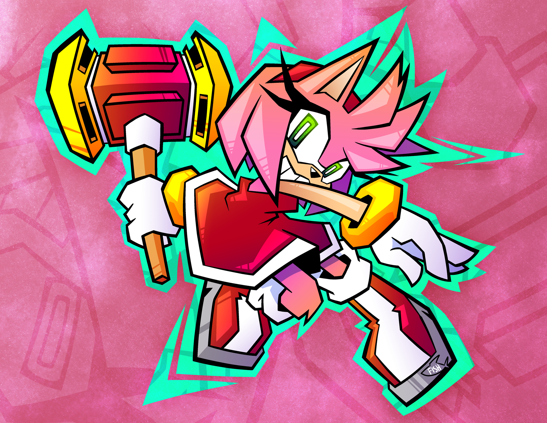 Amy (Sonic Channel Redraw)