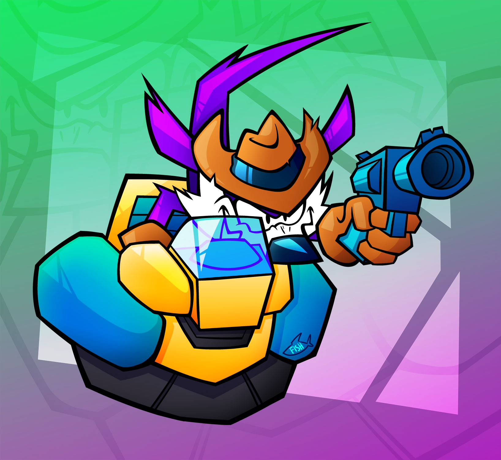 Fang (Sonic 30th Anniversary Comic Panel Redraw)