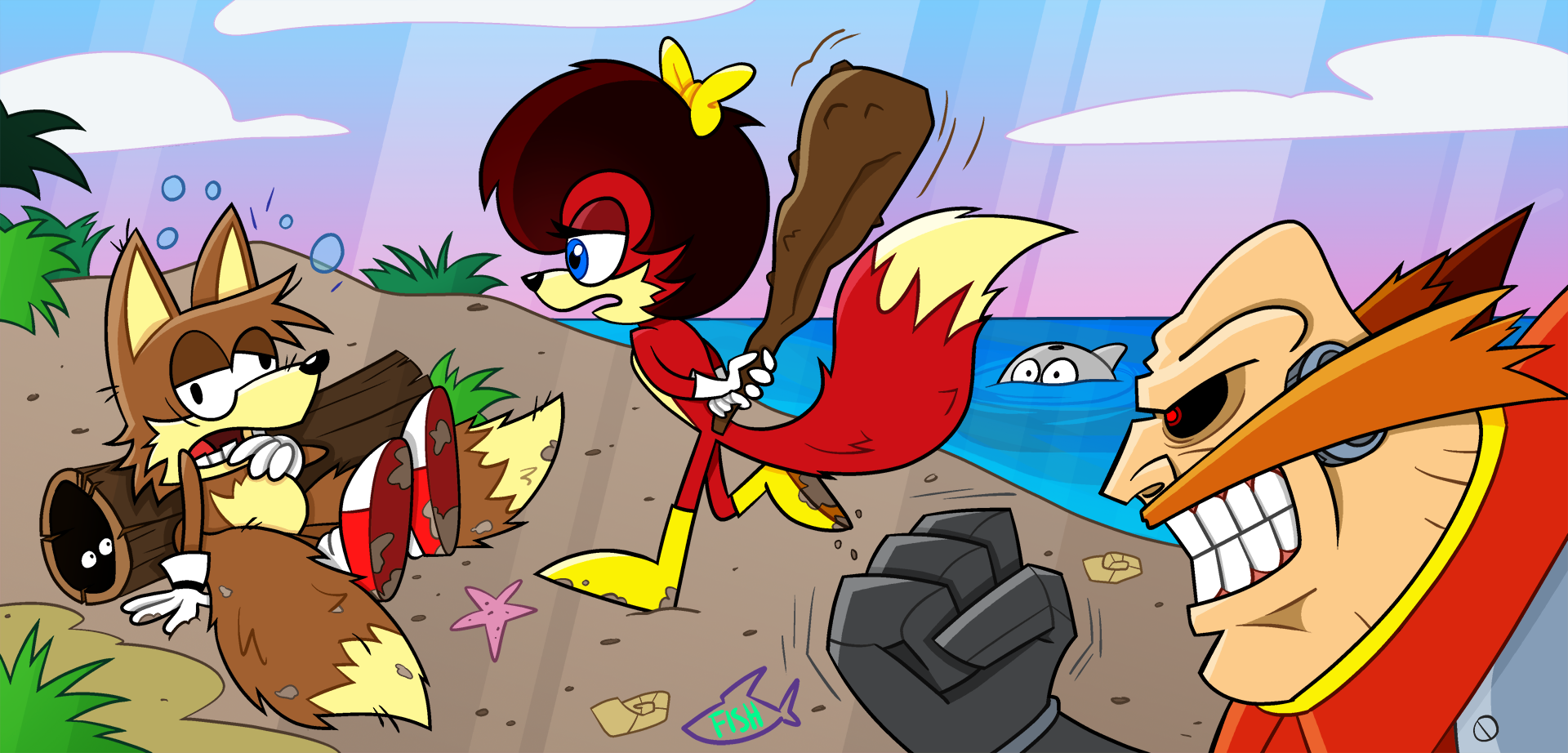 Tails / Fiona Redraw from Archie Comics