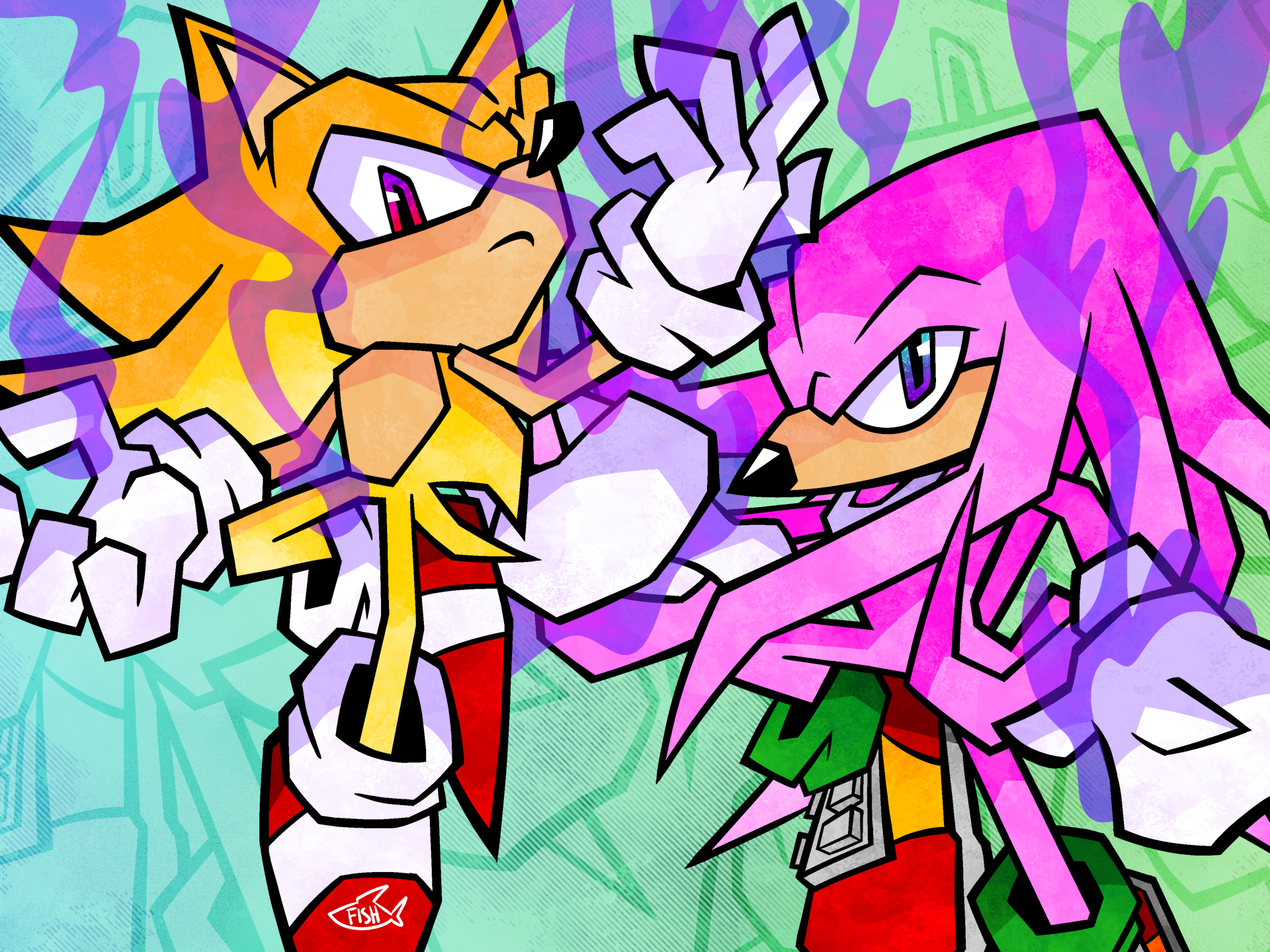 Super Sonic / Hyper Knuckles