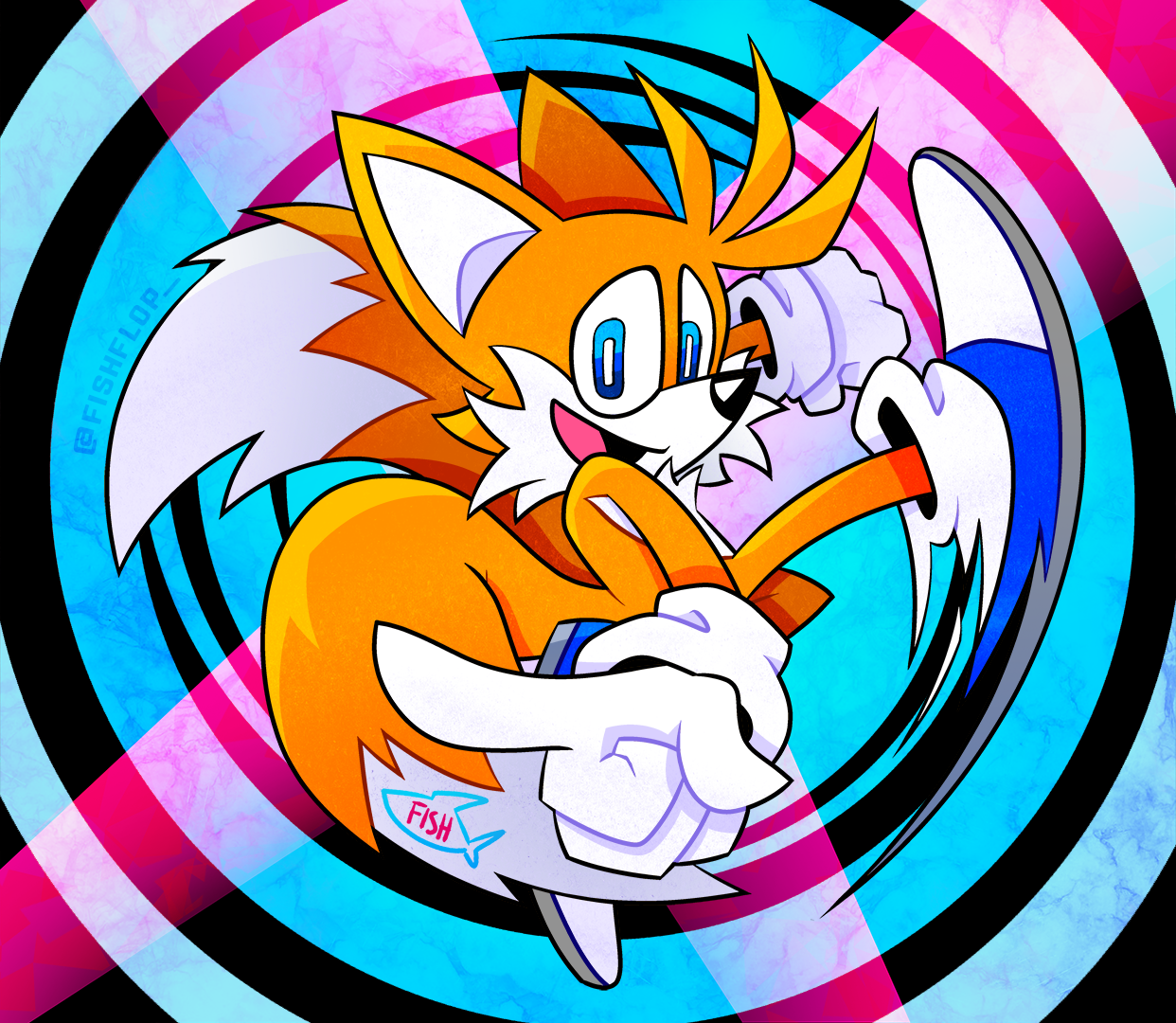 Tails (redraw of a piece by @NotNickNot)