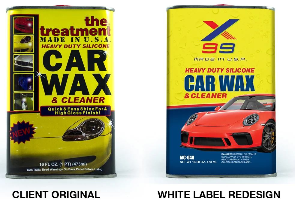 Side by Side: Client original and white label redesign for a Saudi distributor of theirs.