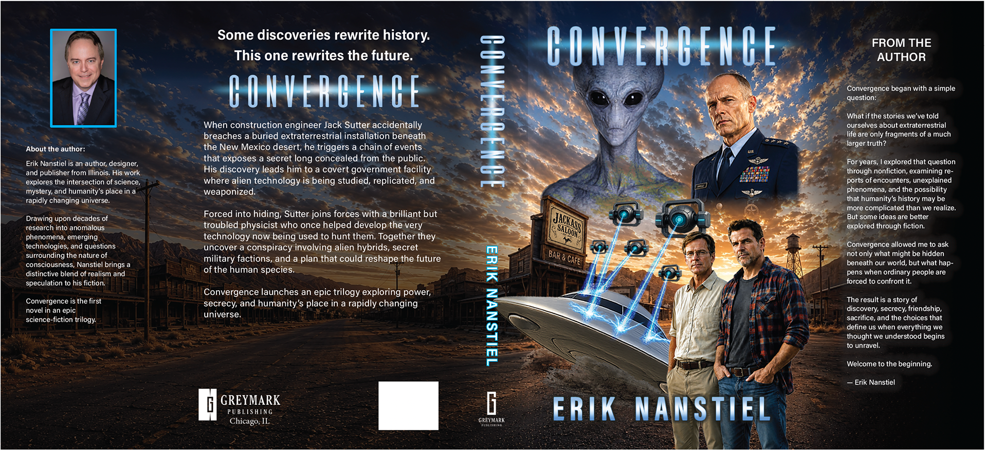 Convergence (science fiction) Dust Jacket Design