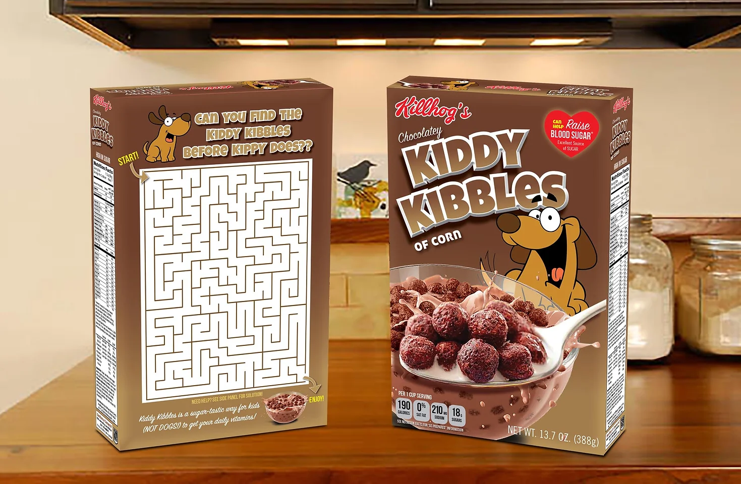 Children's Cereal Box - parody.