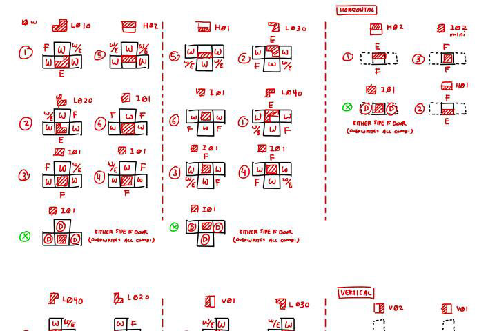 Jun 7, 2014 - Tetris? (it's actually a chart of all possible wall combinations for my game... @__@)