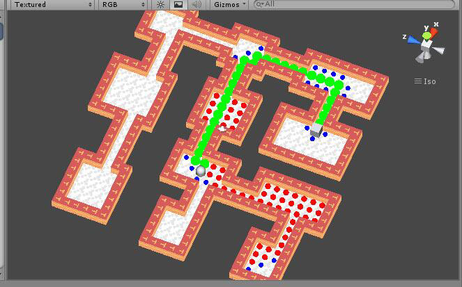 Aug 13, 2013 - Doesn't look pretty but pathfinding's done! Try to implement turn-based movement next... decade maybe? orz #roguelike