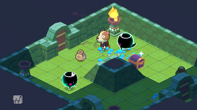 May 10, 2014 - Loot! Been focusing on coding lately so not much visual progress. I need a map editor.. filling arrays is a pain x__x