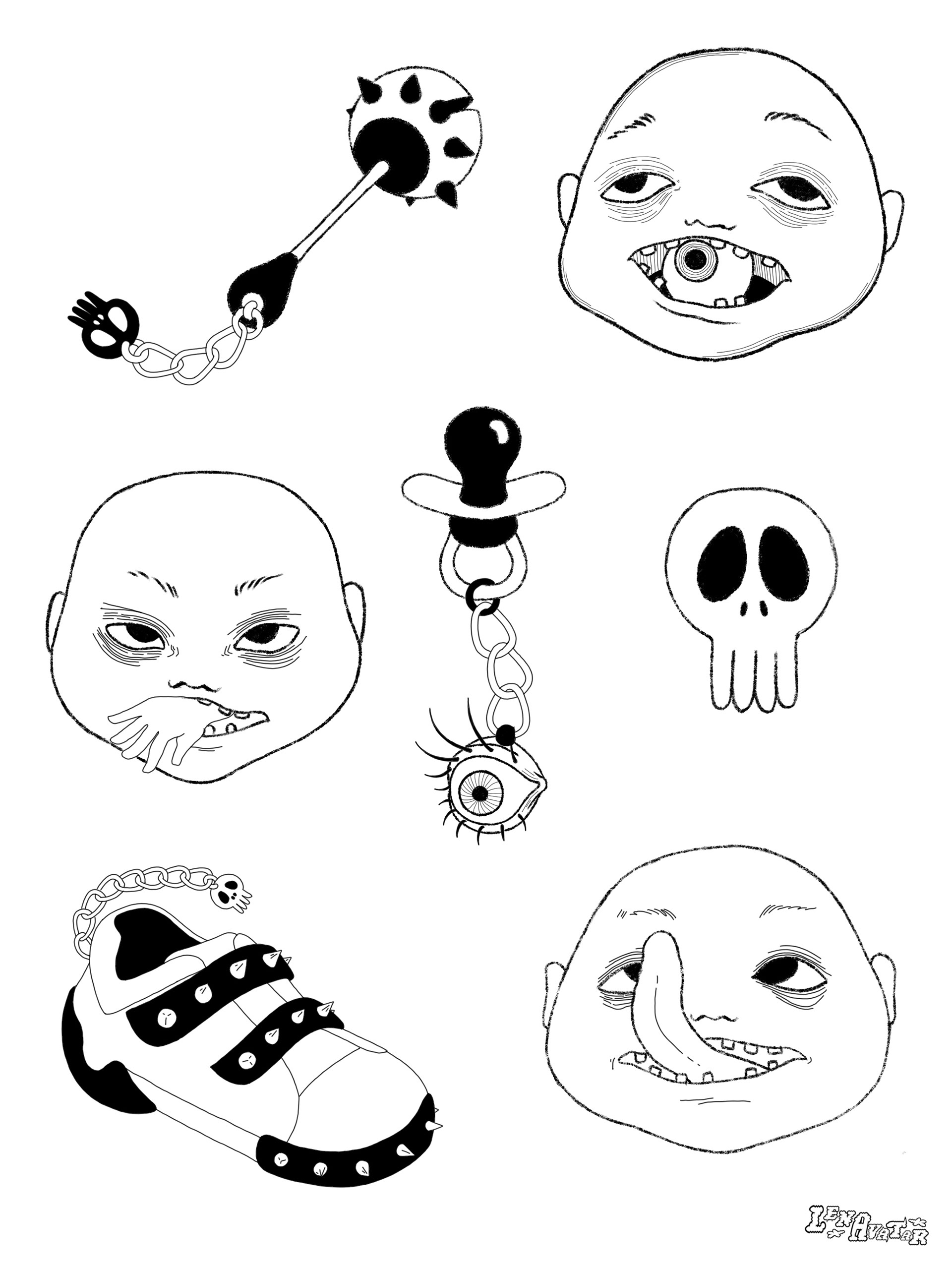 Bad Babies no color