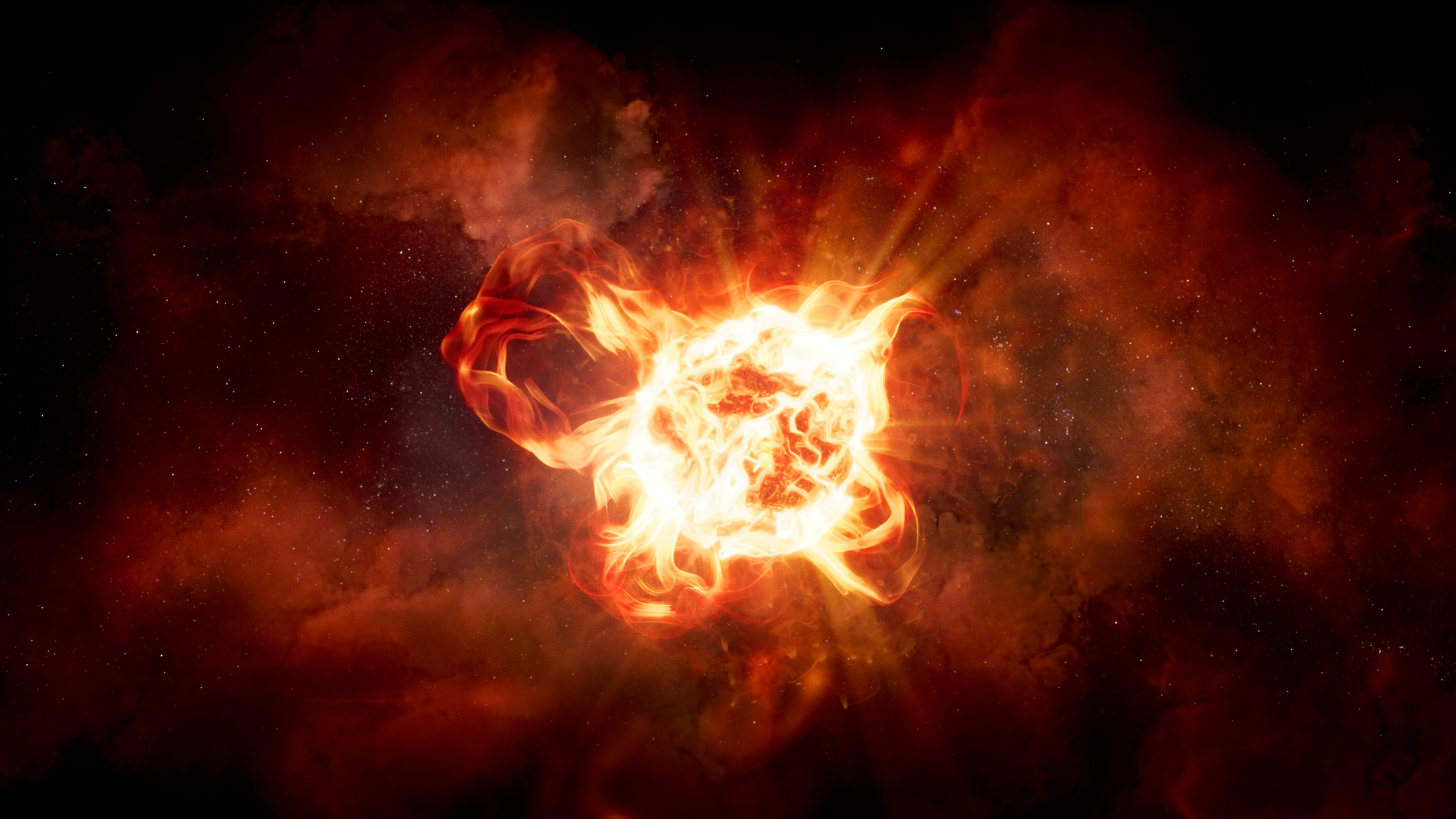 Hubble Solves Mystery of Monster Star's Dimming