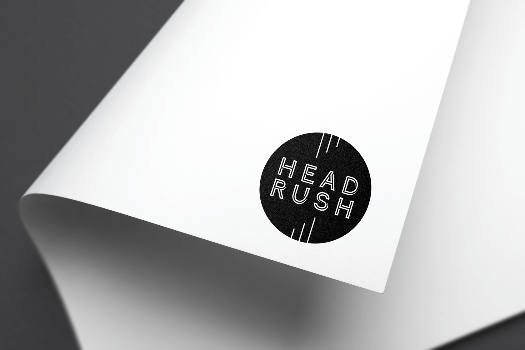 Headrush Ireland logo printed on bottom right of a page