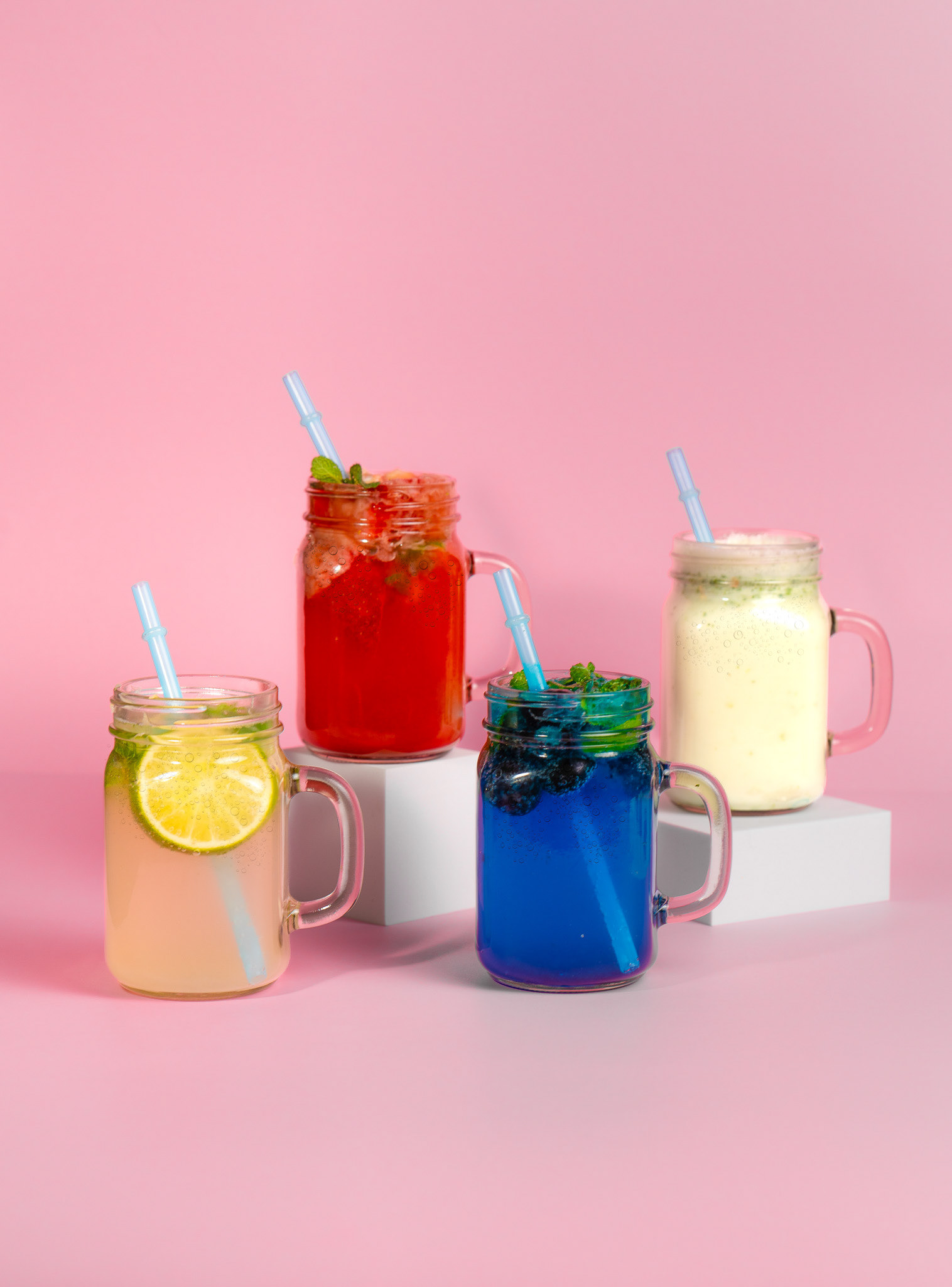 Modern menu design food photography, aesthetic and professionakl food photography of mojitos, desserts and other food items, luxury brand creation , viral content for menu, high quality vibrant images, neutral and minimal menu design services