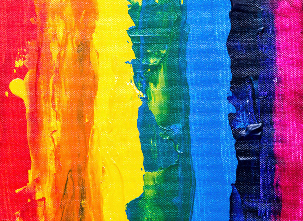 Expressionist Rainbow Flag