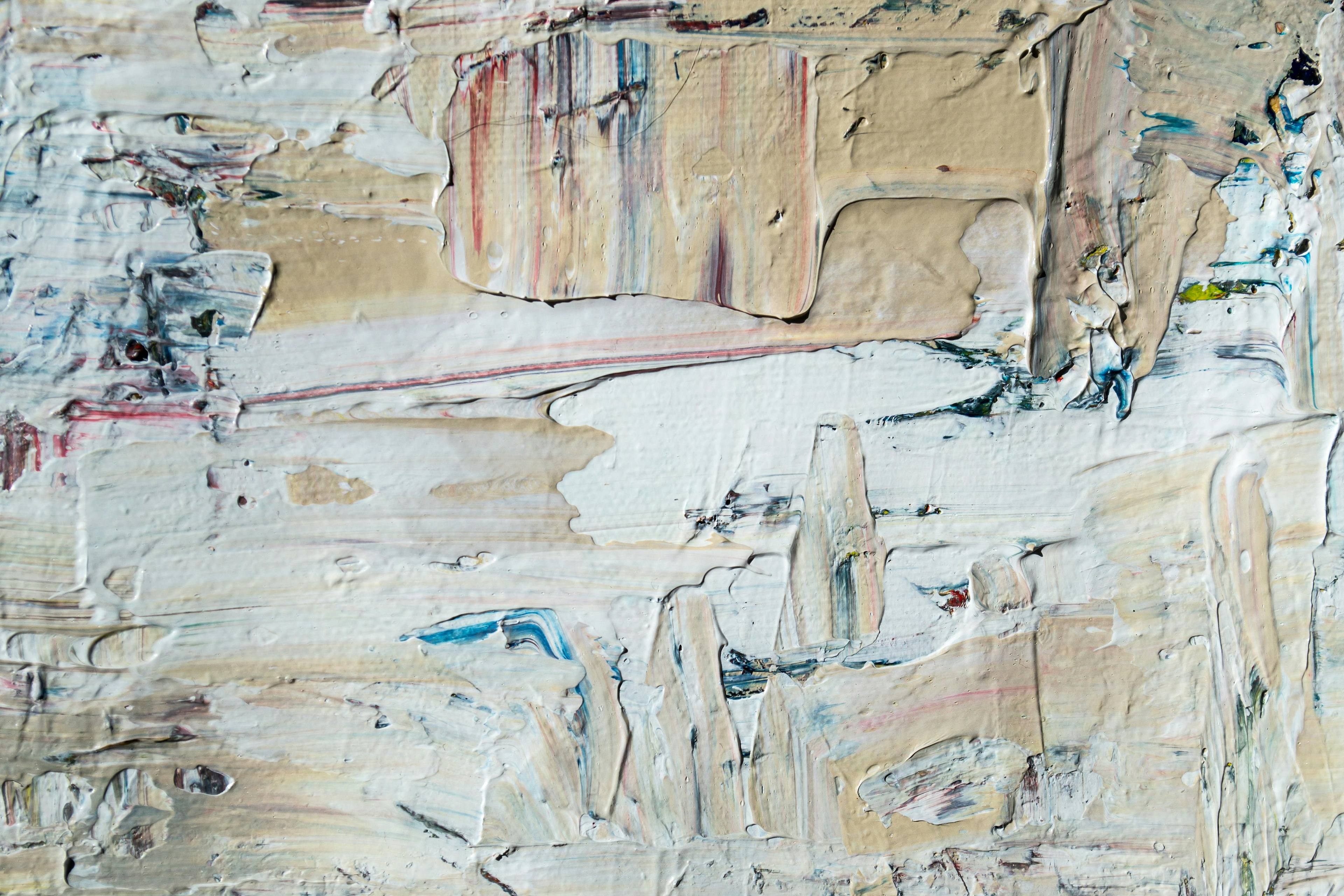 small abstract expressionist textured painting