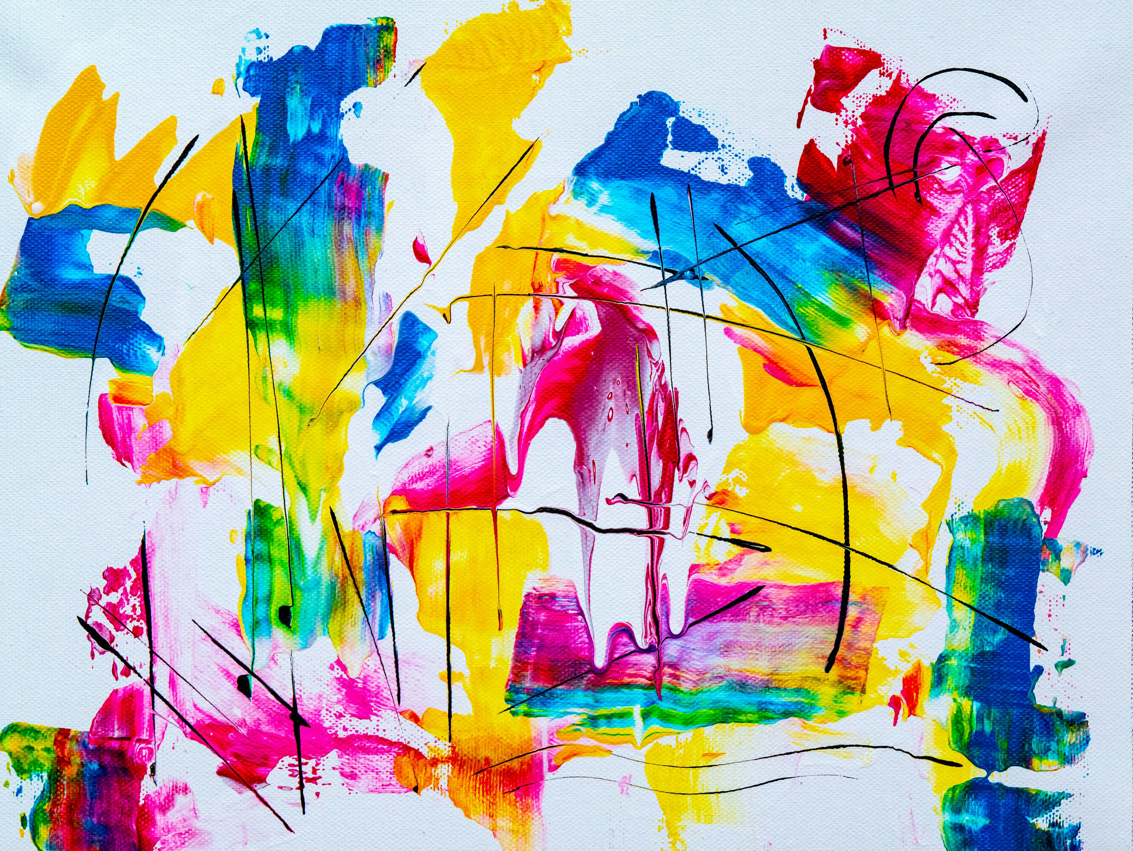 small abstract expressionist painting