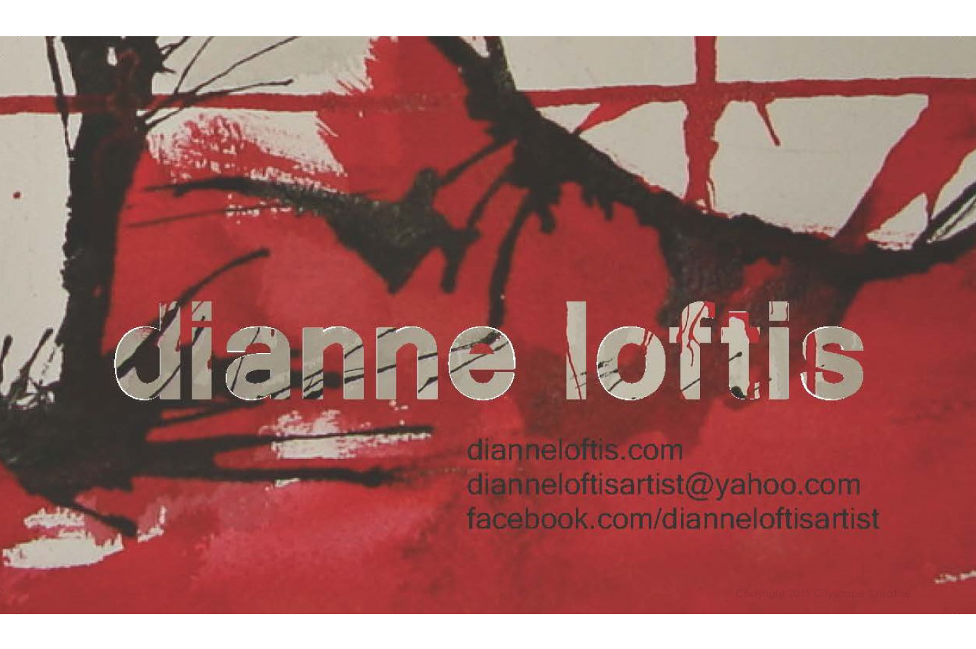 Business Card Graphic Design with Dianne Loftis Work on Paper Copyright 2015-2018 Cityscape Creative
